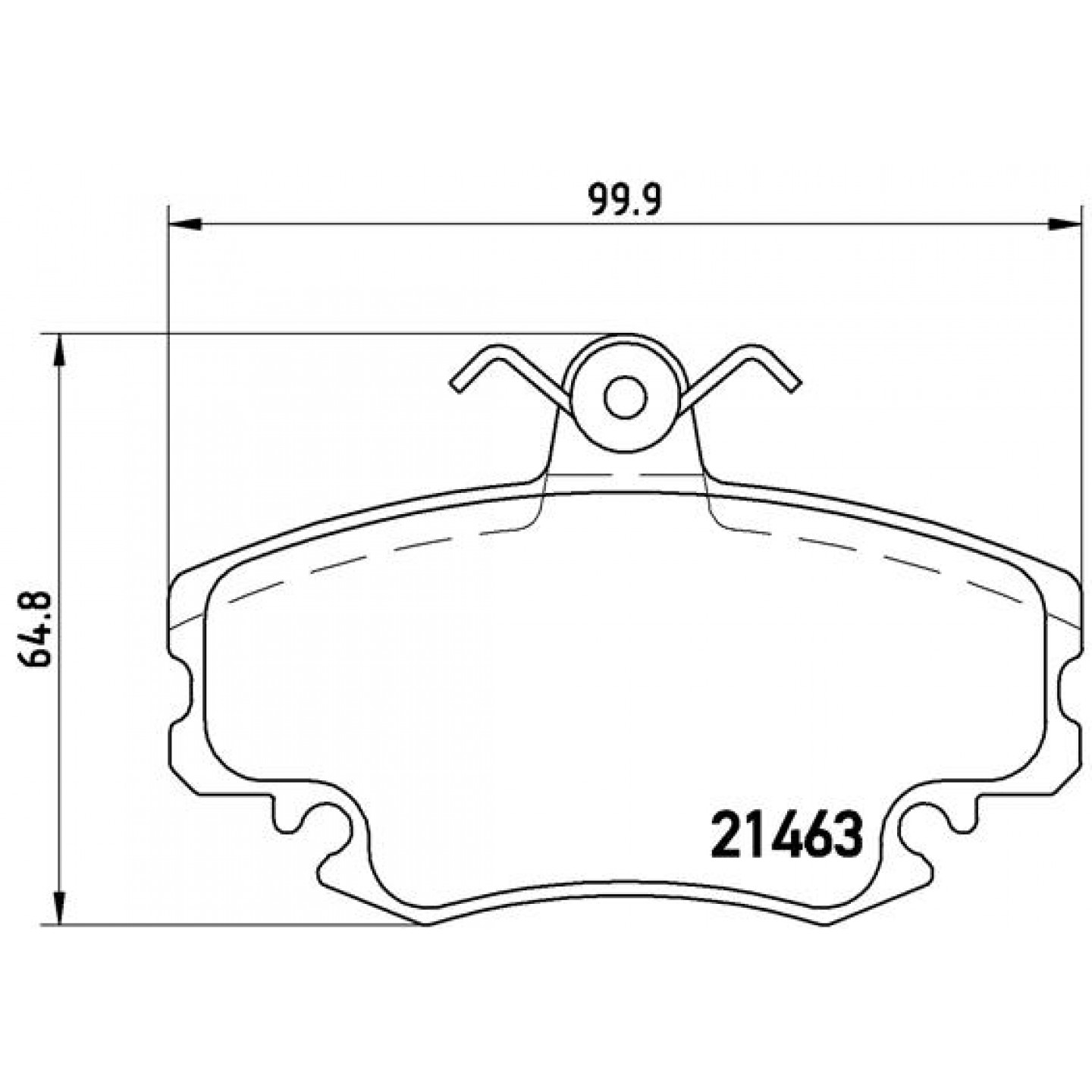 Bremsbelagsatz, Scheibenbremse BREMBO P 68 008