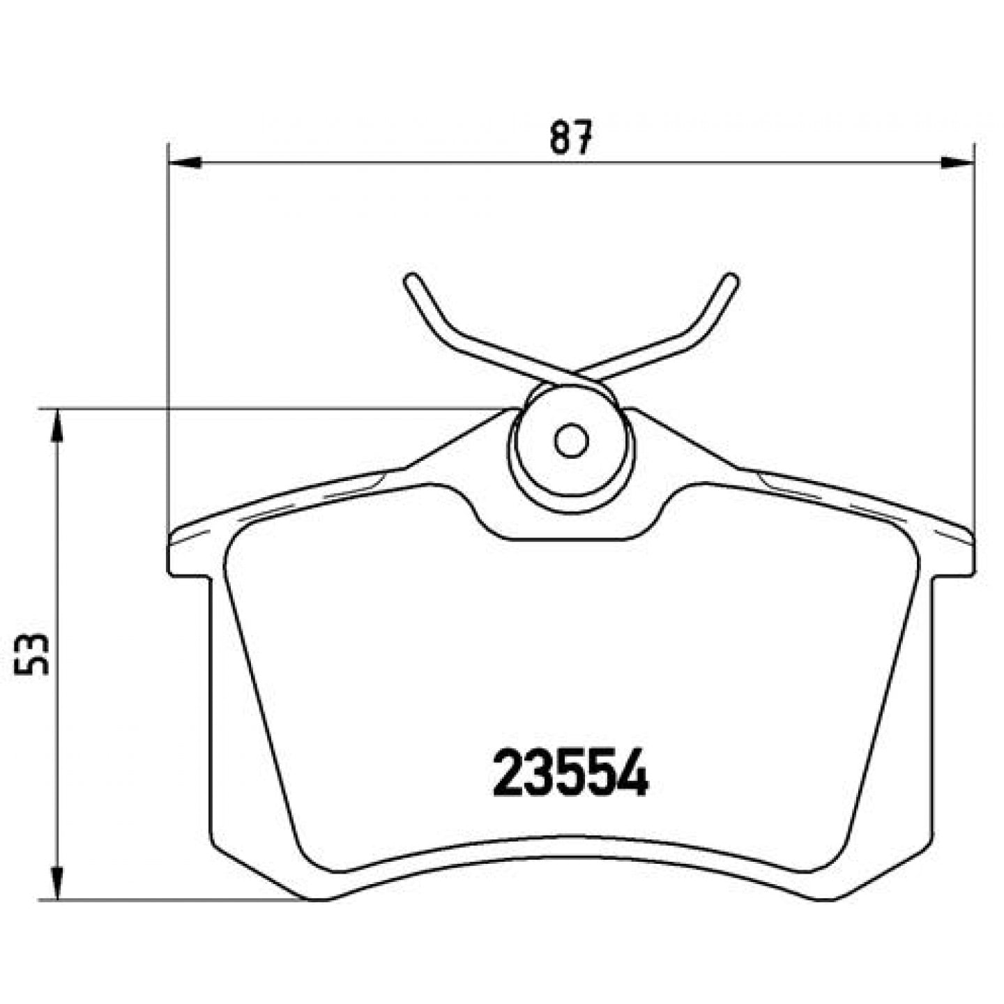 Sada brzdových destiček, kotoučová brzda BREMBO P 68 024
