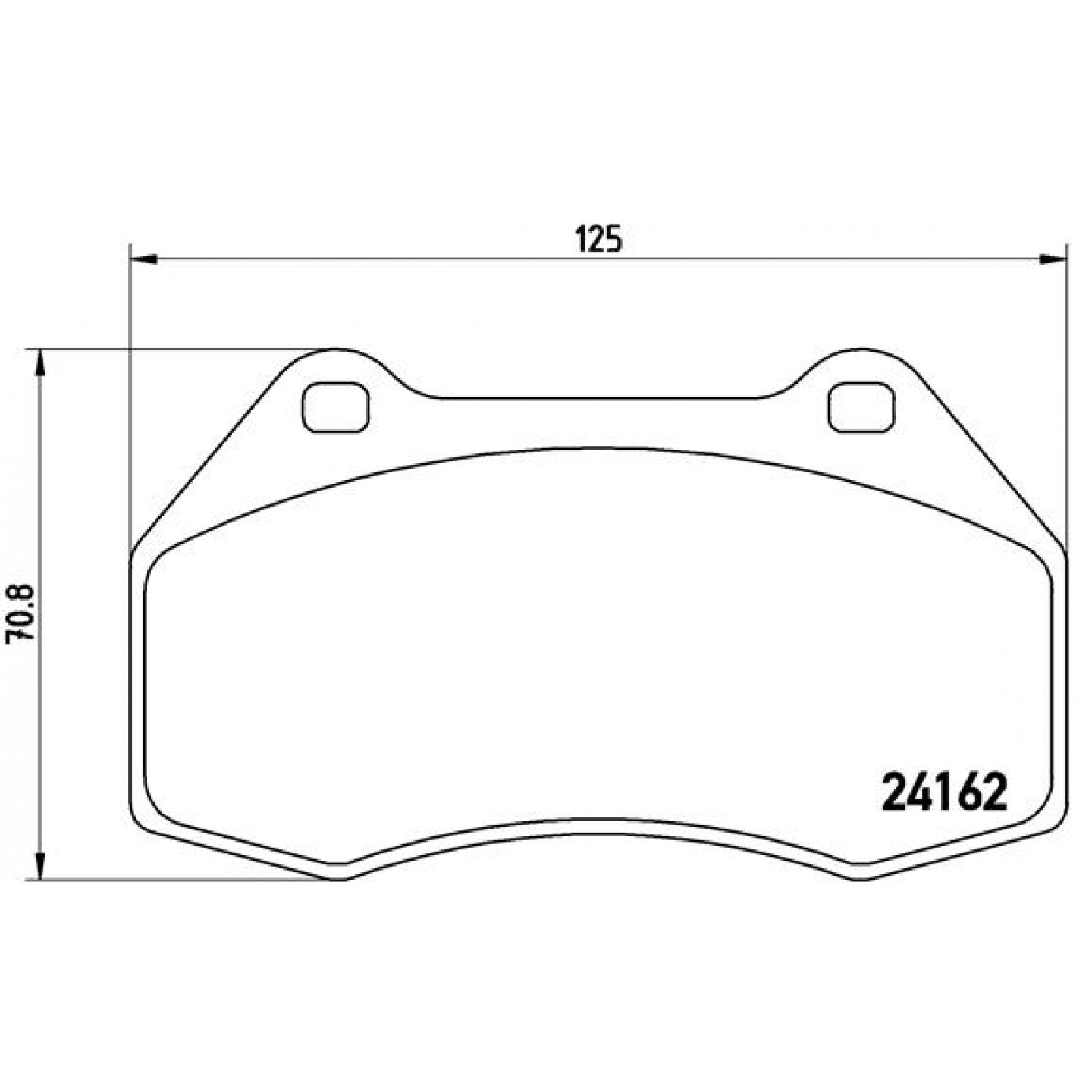 Sada brzdových destiček, kotoučová brzda BREMBO P 68 036