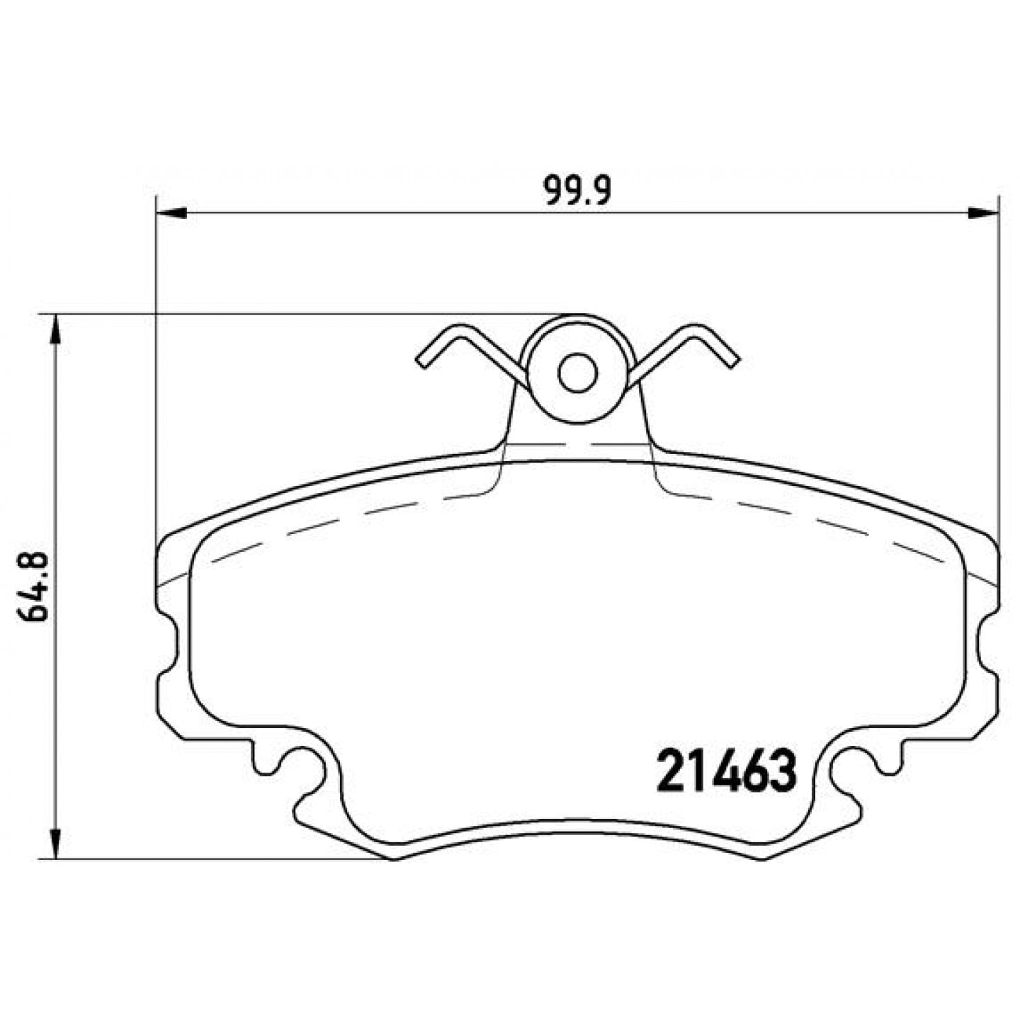 Bremsbelagsatz, Scheibenbremse BREMBO P 68 038