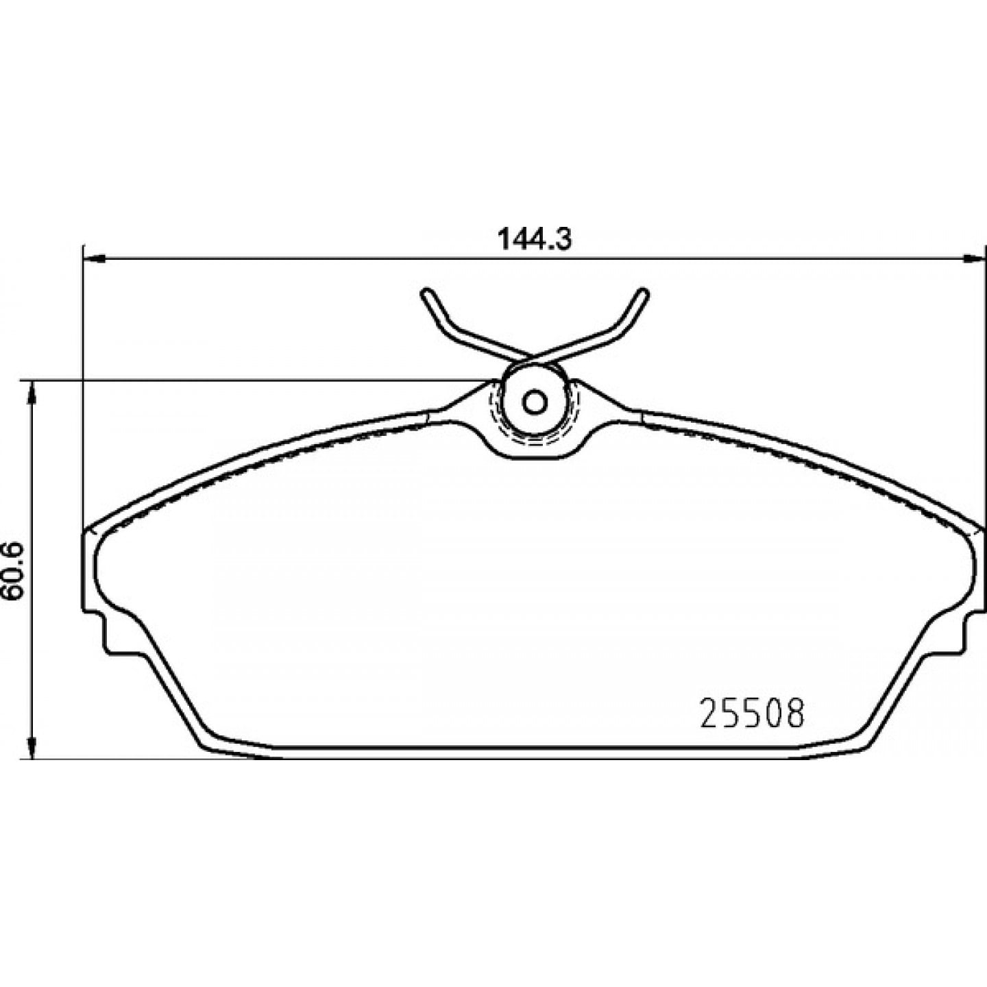 Sada brzdových destiček, kotoučová brzda BREMBO P 82 003