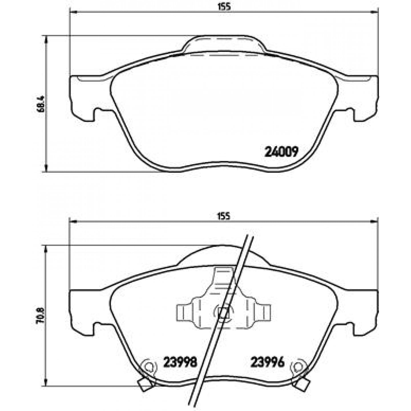 Bremseklodser BREMBO P 83 043