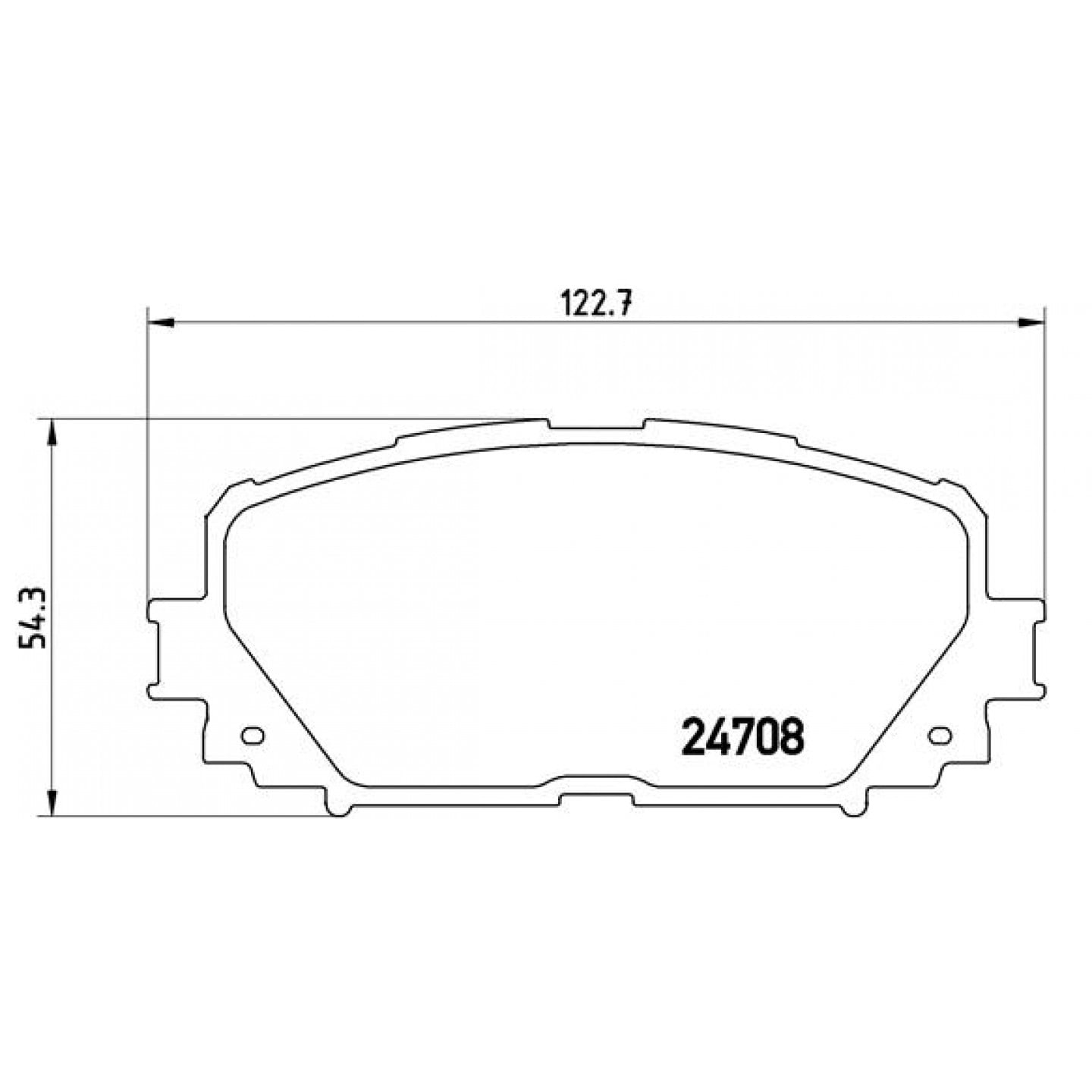 Sada brzdových destiček, kotoučová brzda BREMBO P 83 101