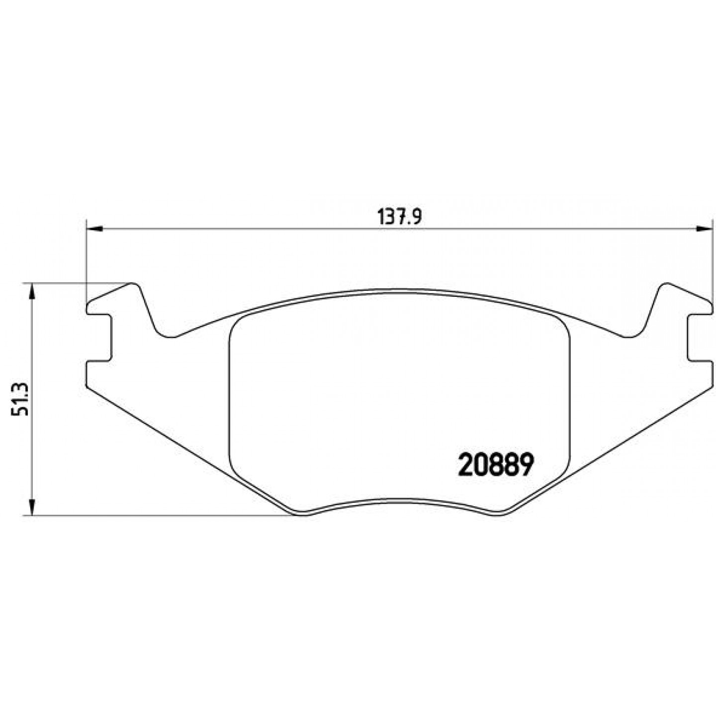 Bremsbelagsatz, Scheibenbremse BREMBO P 85 019