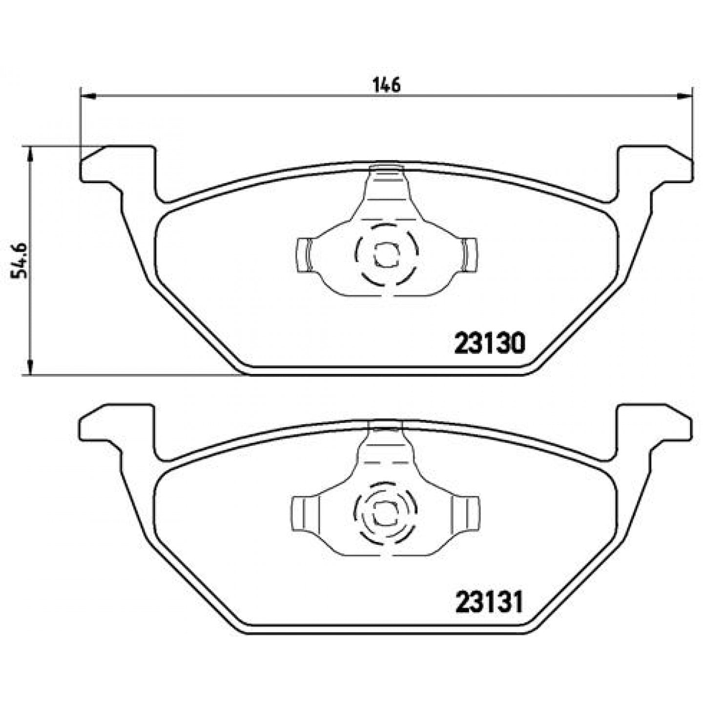 Sada brzdových destiček, kotoučová brzda BREMBO P 85 041X