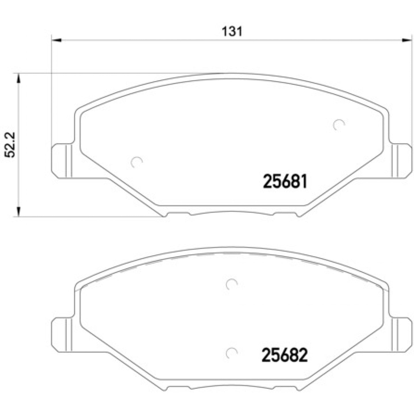 Sada brzdových destiček, kotoučová brzda BREMBO P 85 121