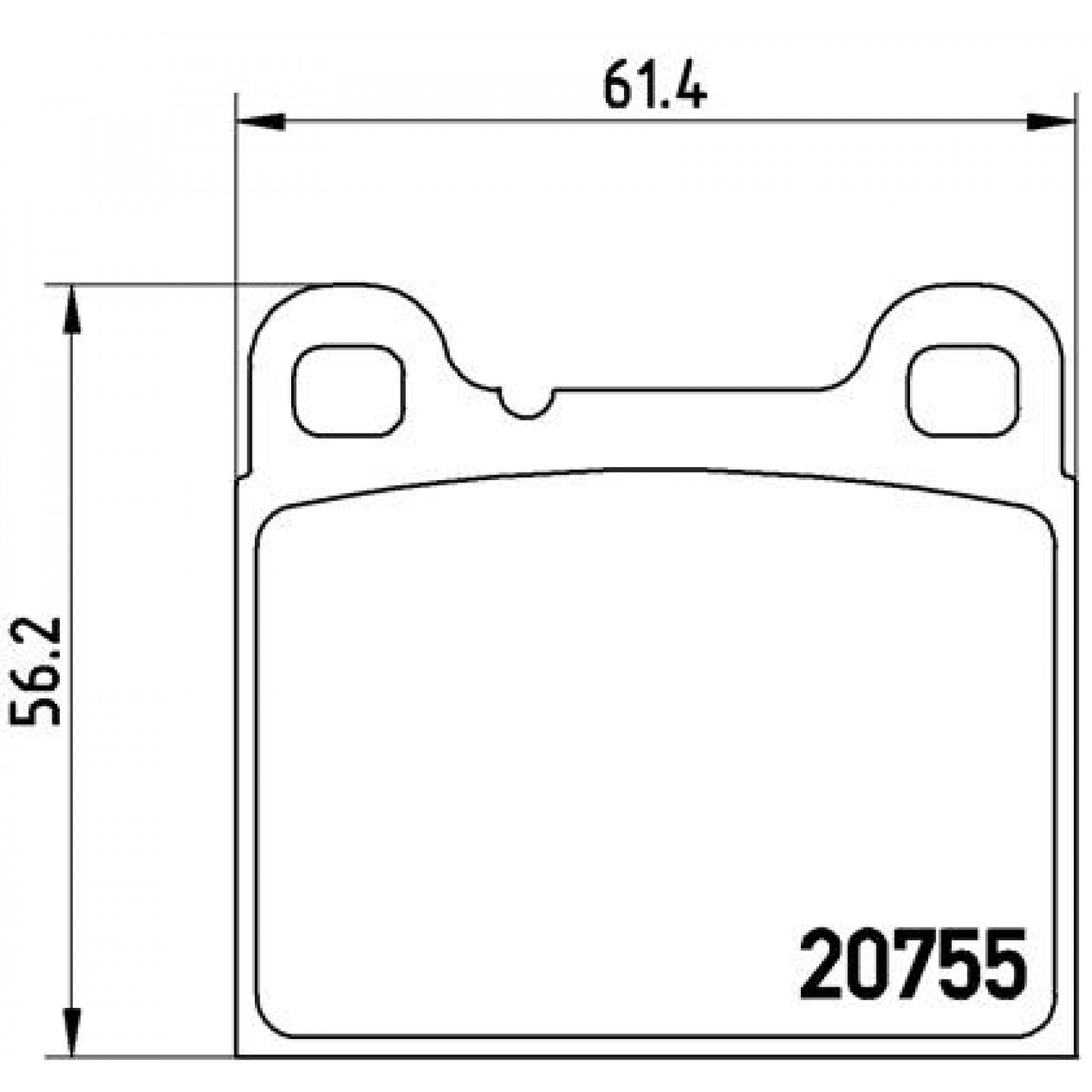 Bremsbelagsatz, Scheibenbremse BREMBO P 86 002
