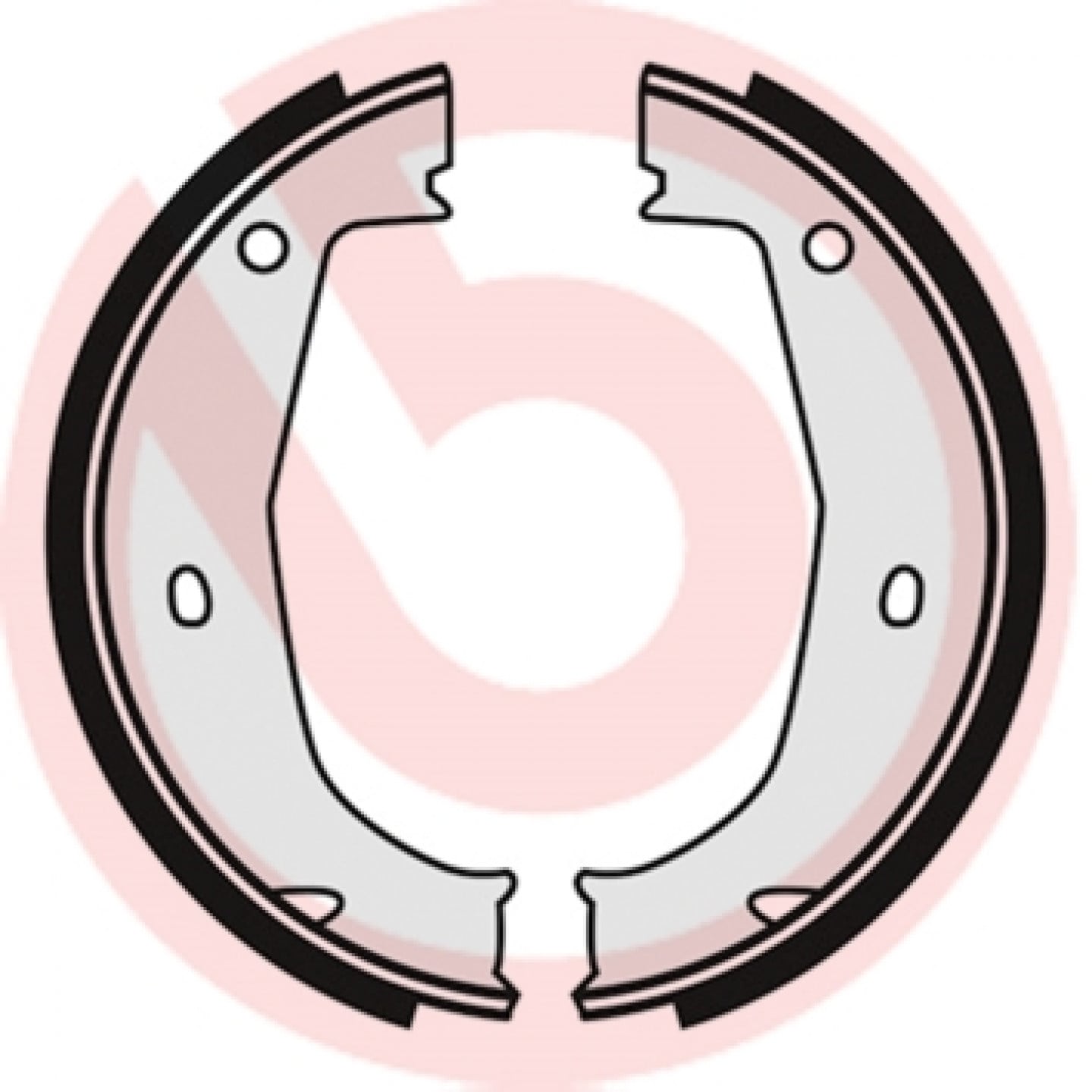 Bremsebakkesæt, parkeringsbremse BREMBO S 06 508