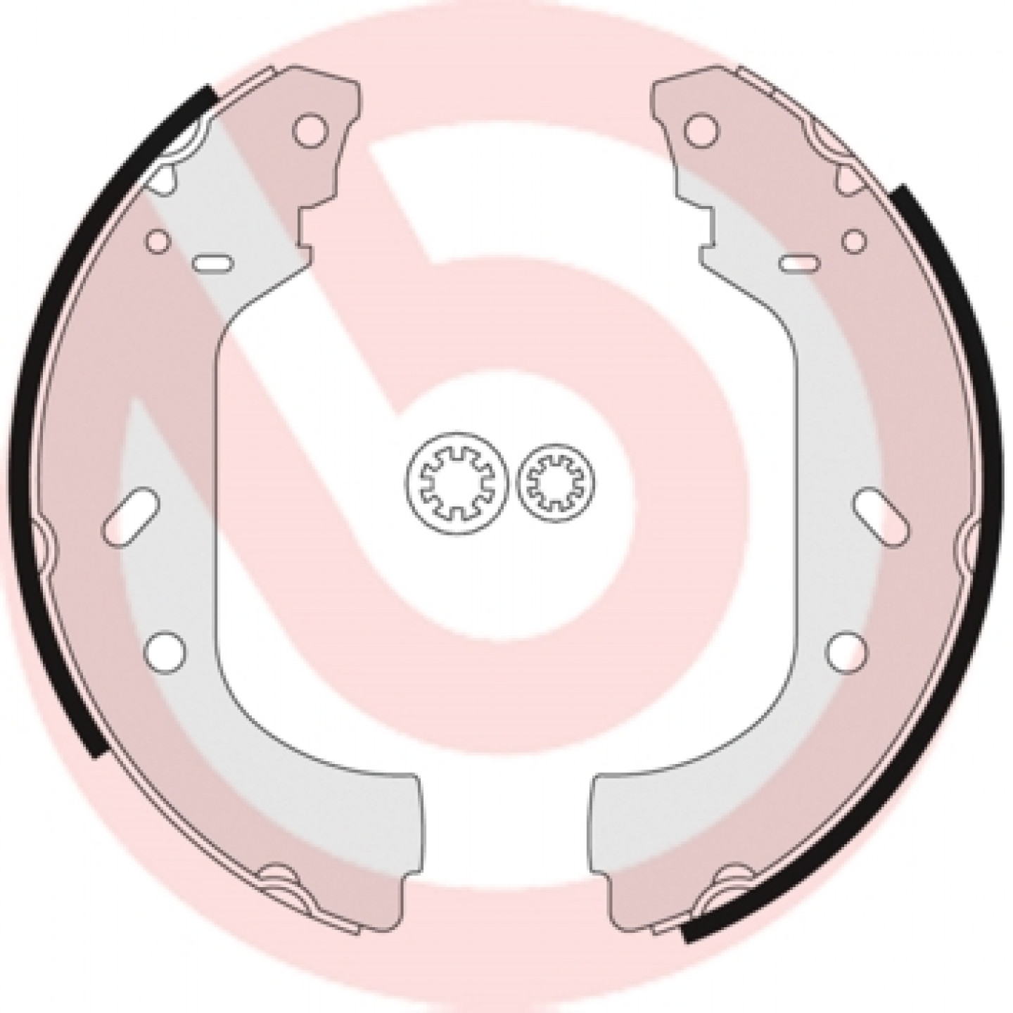 Sada brzdových čelistí BREMBO S 23 517