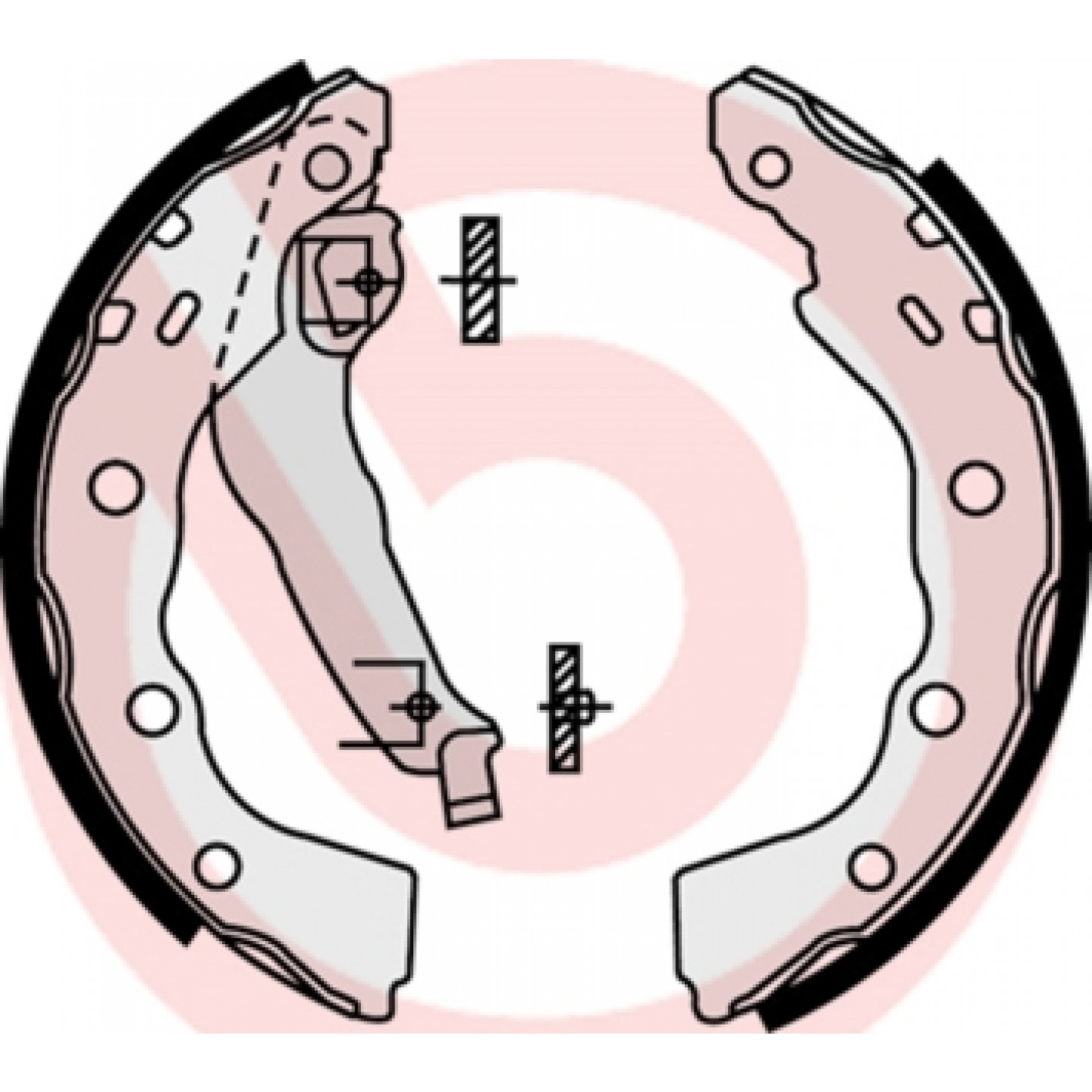 Sada brzdových čelistí BREMBO S 54 515