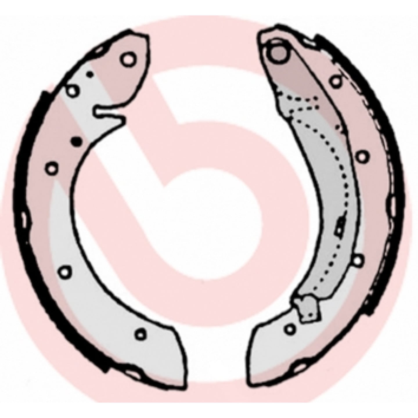 Sada brzdových čelistí BREMBO S 61 522