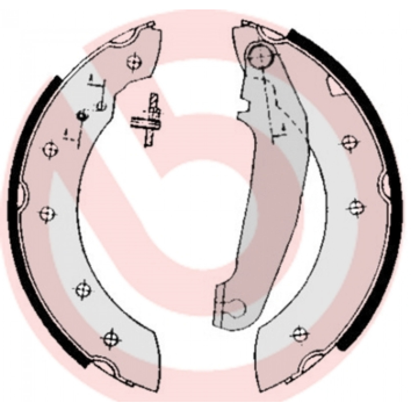 Sada brzdových čelistí BREMBO S 86 502