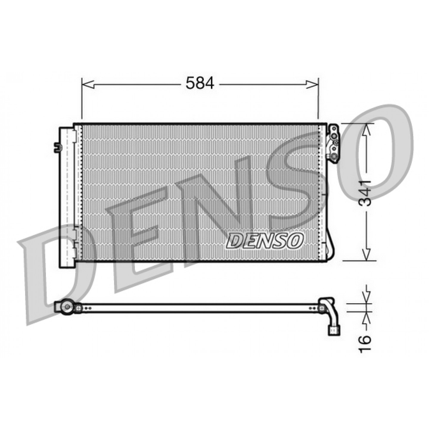 Kondensator, Klimaanlage DENSO DCN05012