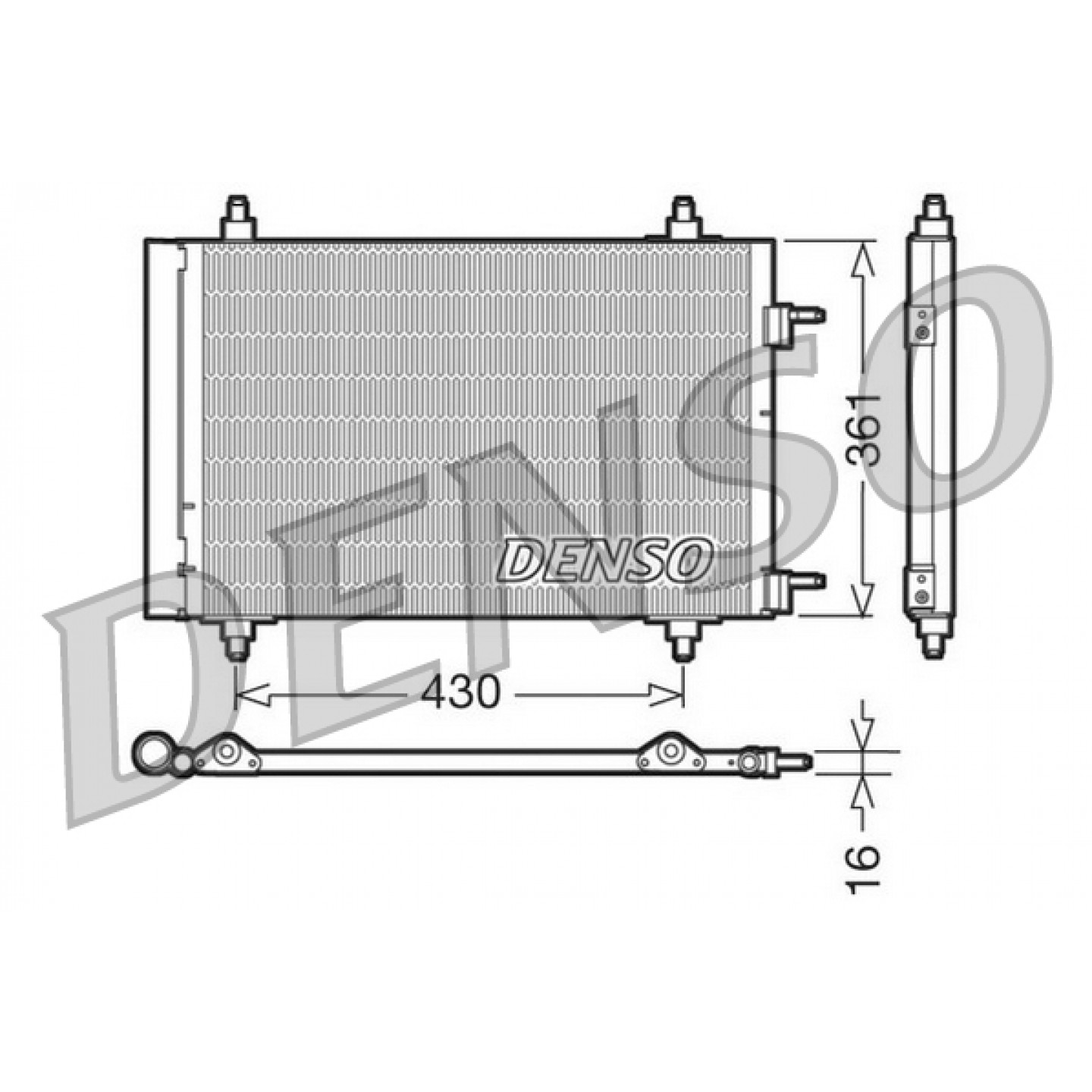 Kondensator, Klimaanlage DENSO DCN07019