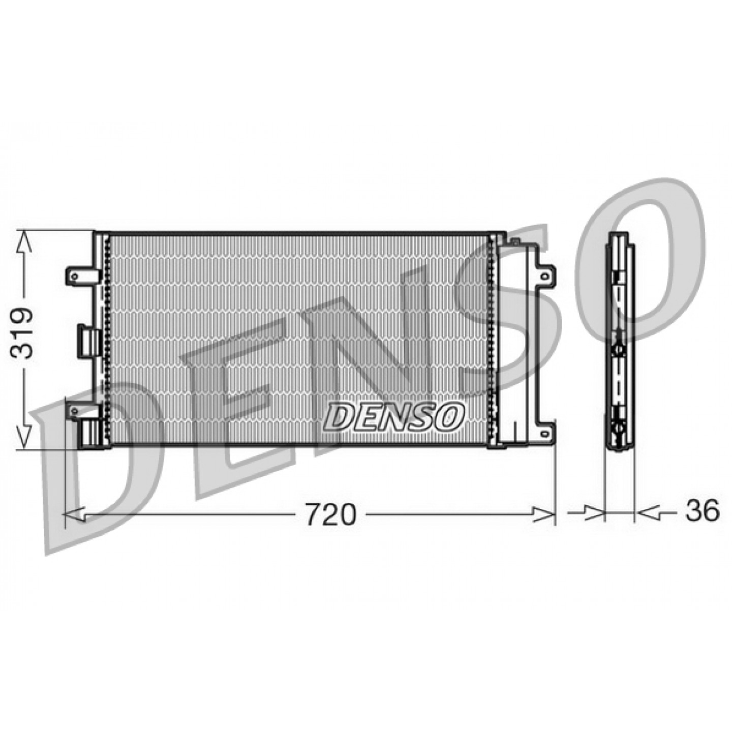 Kondensator, Klimaanlage DENSO DCN09042