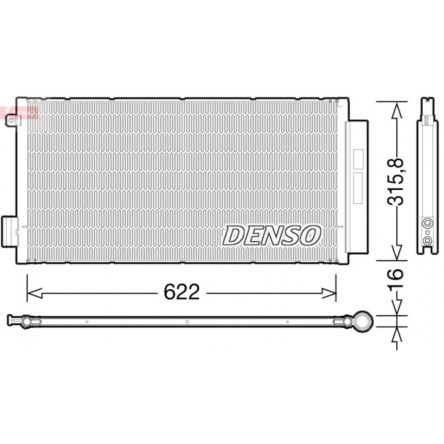 Kondensator, Klimaanlage DENSO DCN09044