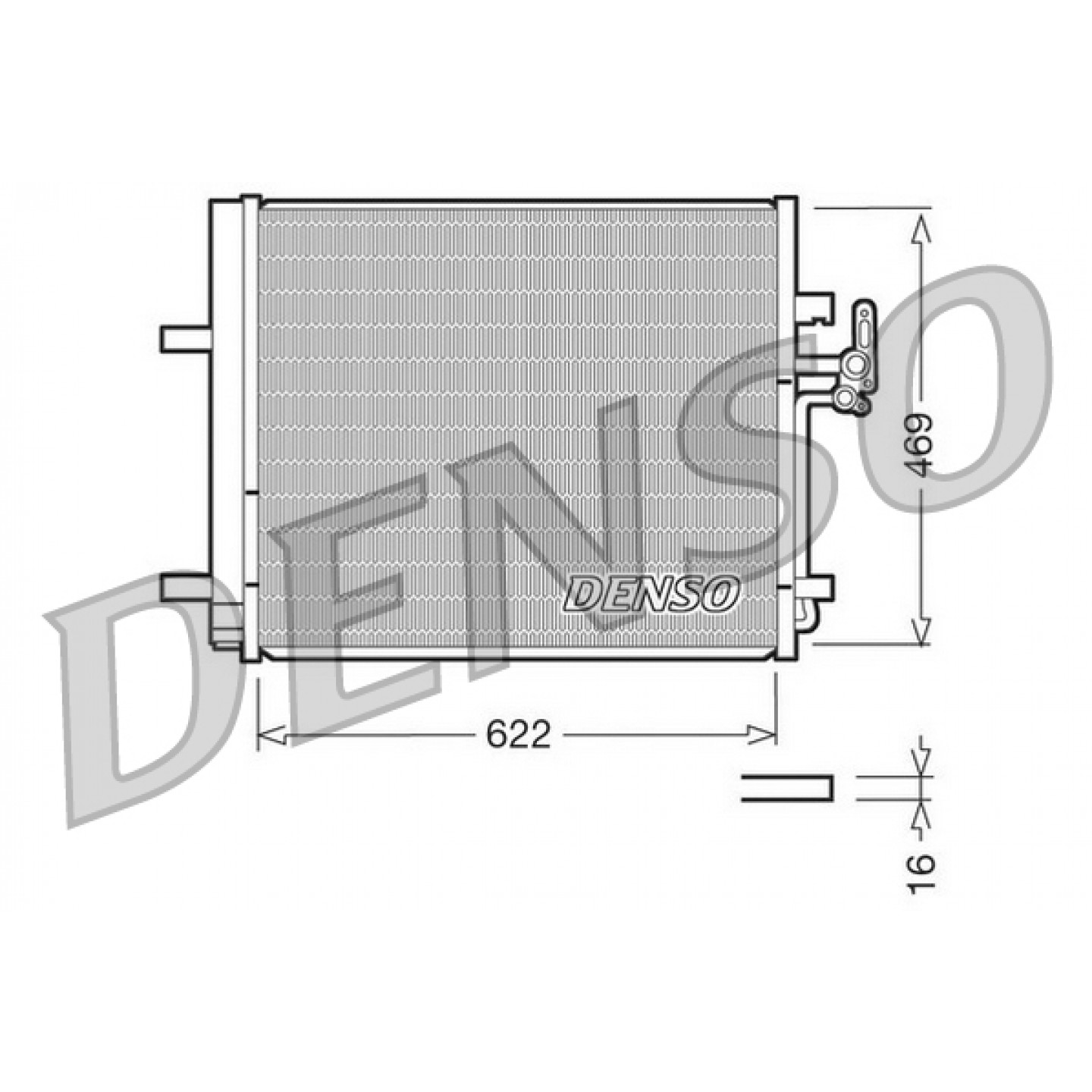Kondensator, Klimaanlage DENSO DCN10016