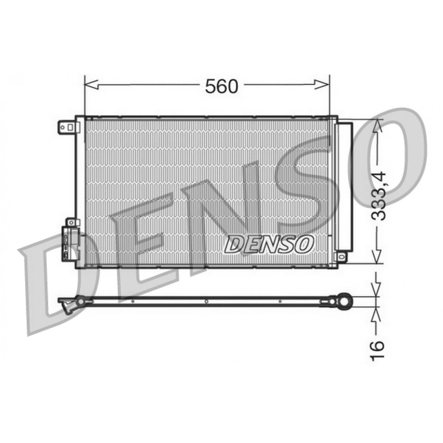 Kondensator, Klimaanlage DENSO DCN13109