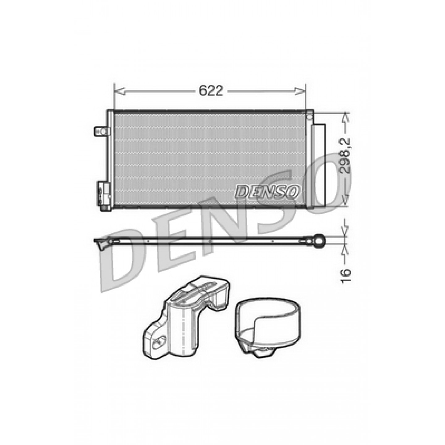 Kondensator, Klimaanlage DENSO DCN13110