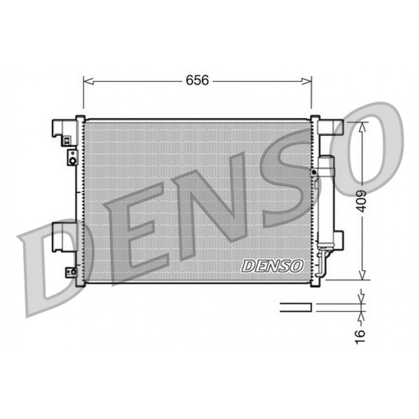 Kondensator, Klimaanlage DENSO DCN21001