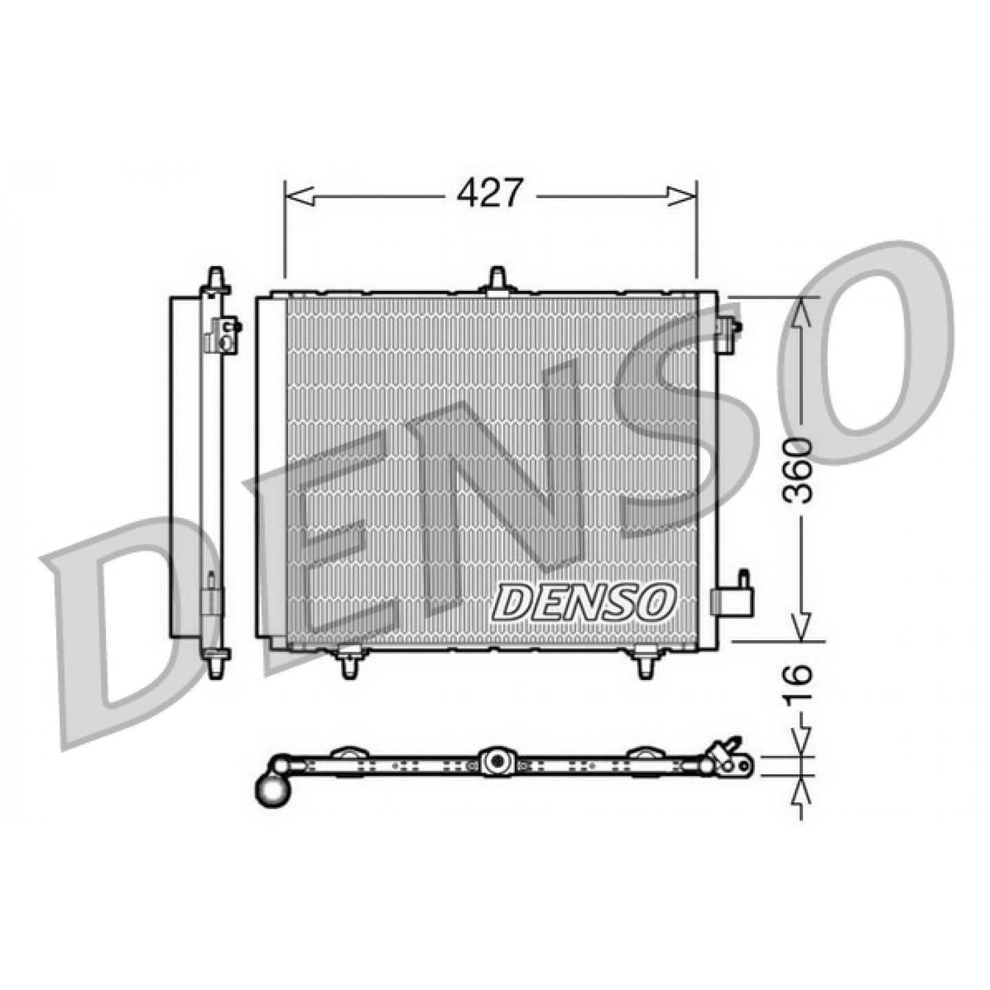 Kondensator, Klimaanlage DENSO DCN21009