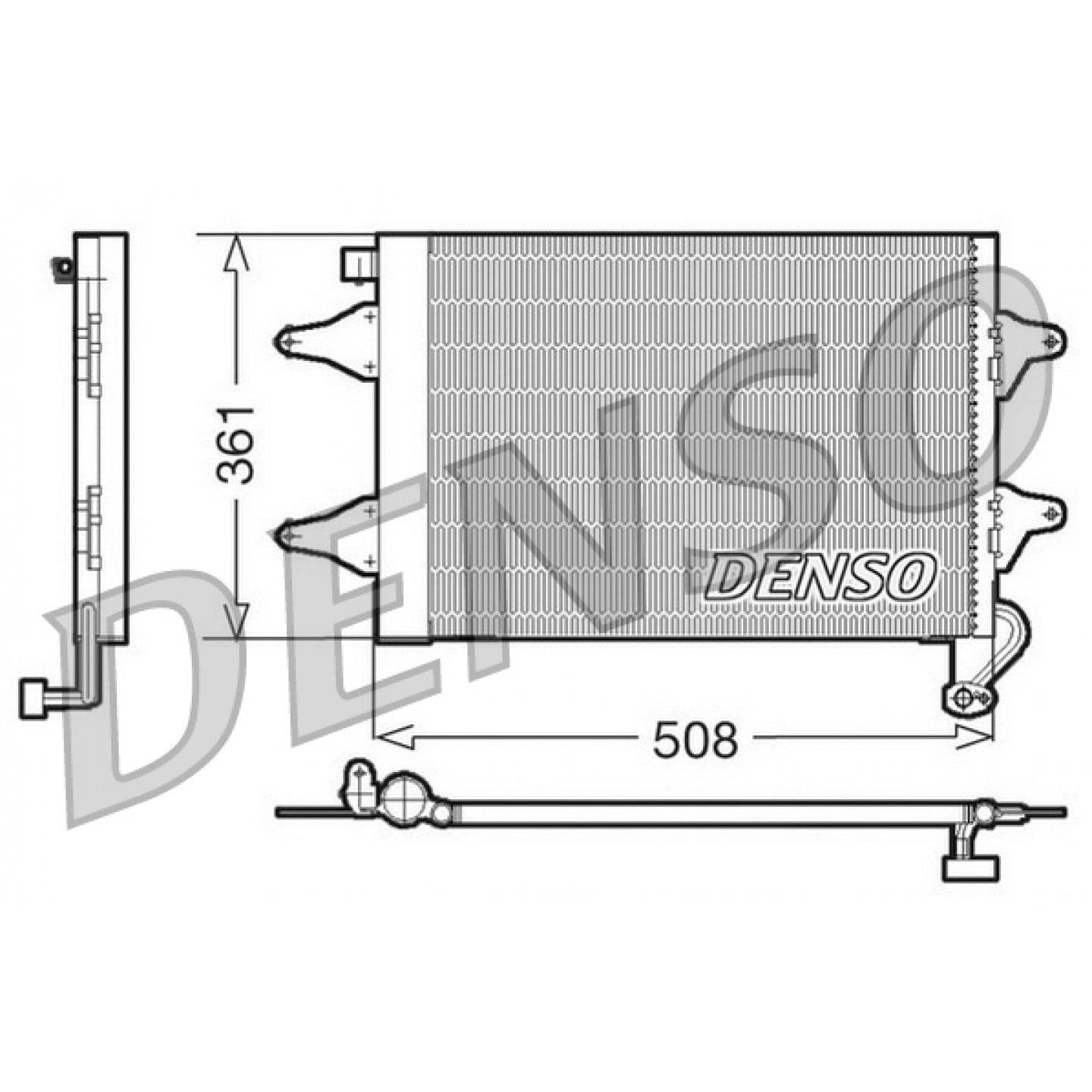 Kondenzátor, klimatizace DENSO DCN27004