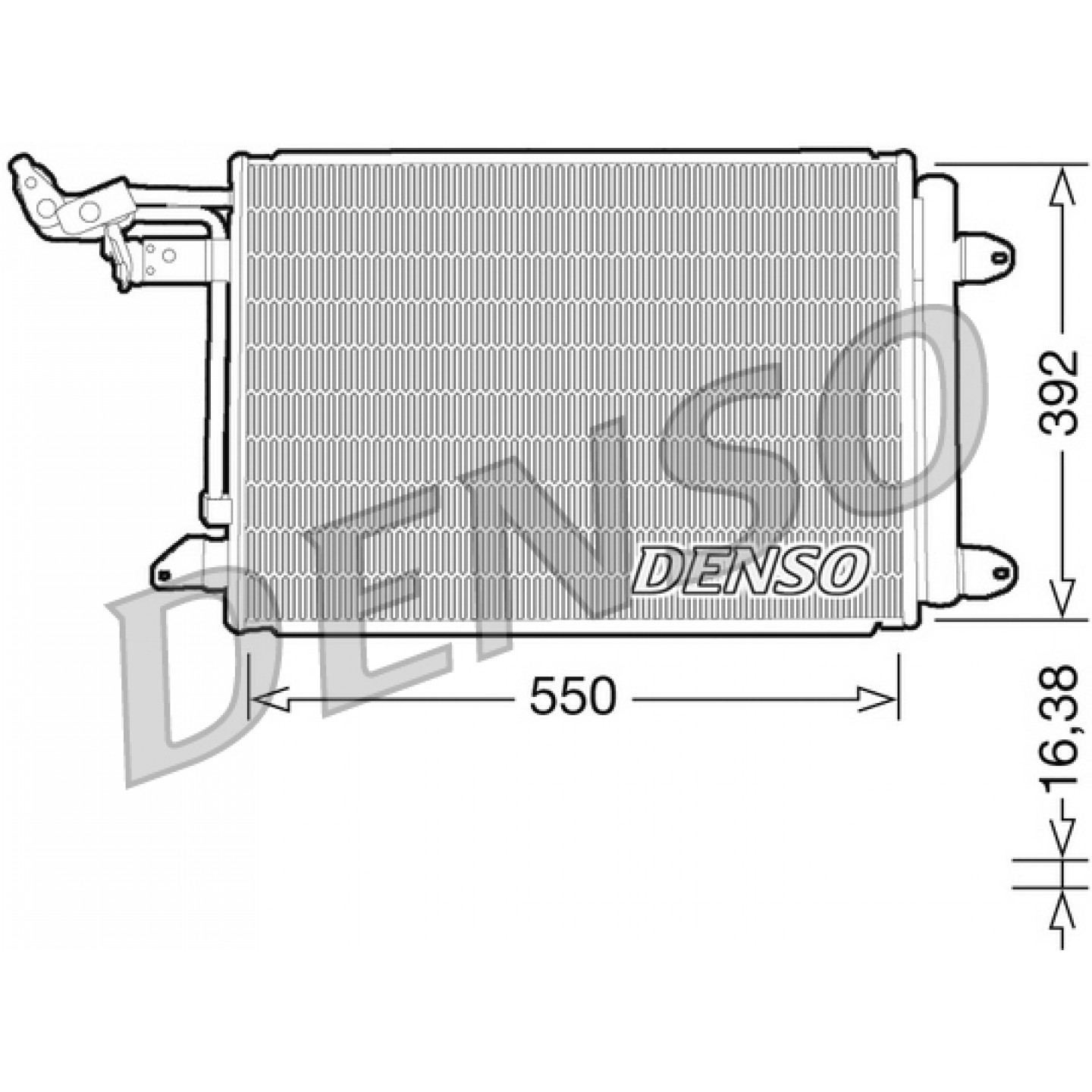 Kondensator, Klimaanlage DENSO DCN32002