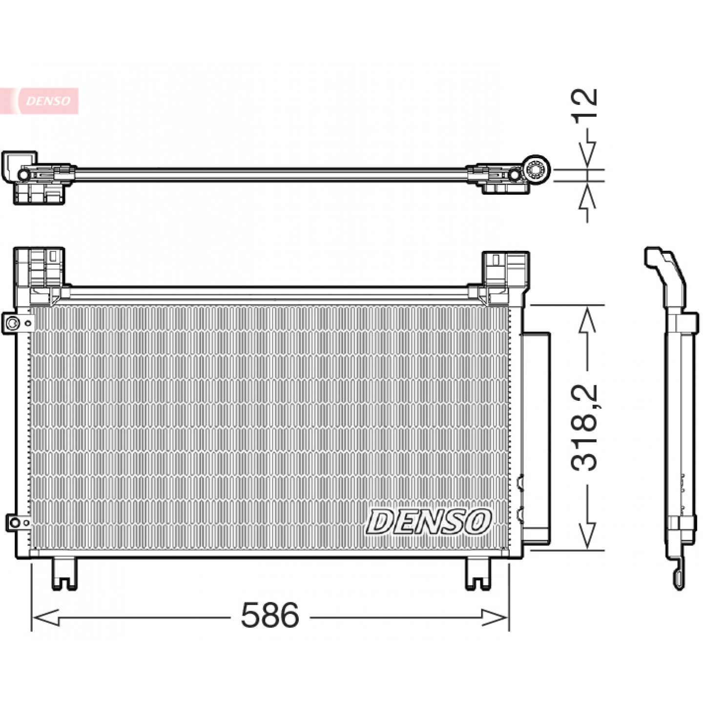 Denso Condensatore, Climatizzatore Dcn50134