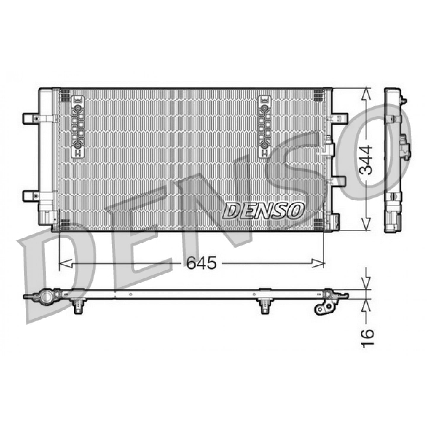 Kondenzátor, klimatizace DENSO DCN32060