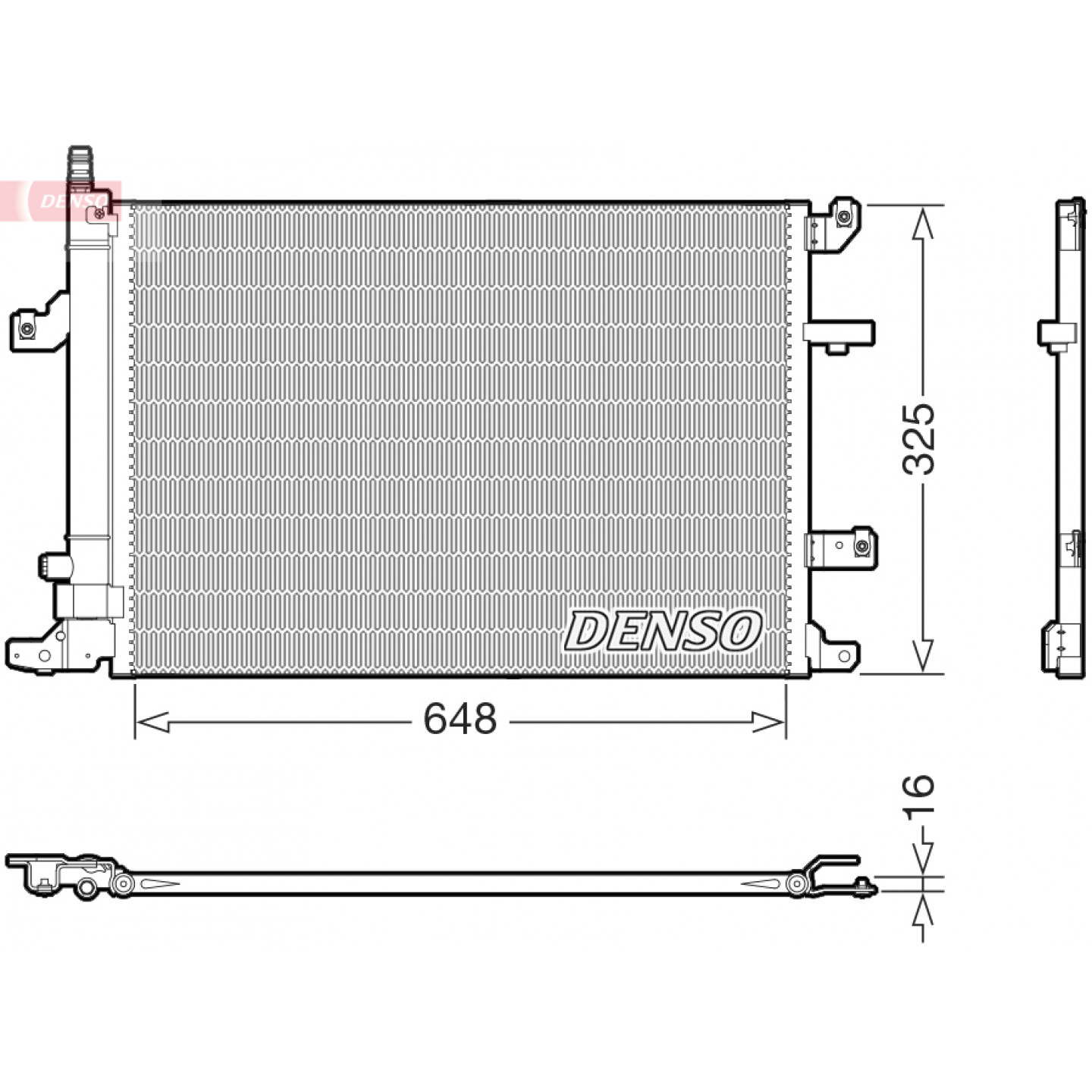 Condenseur, climatisation DENSO DCN33017