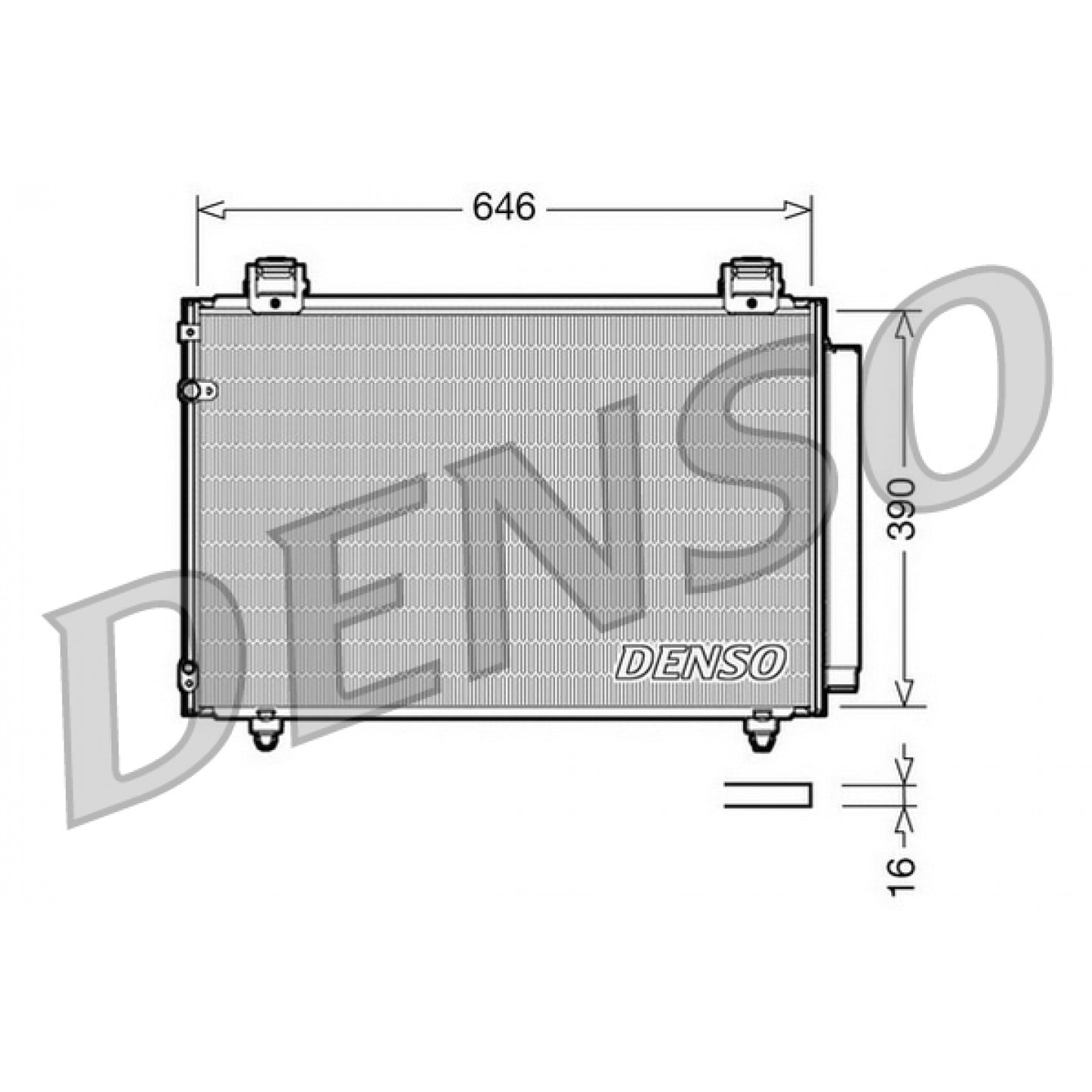 Kondensator, Klimaanlage DENSO DCN50024