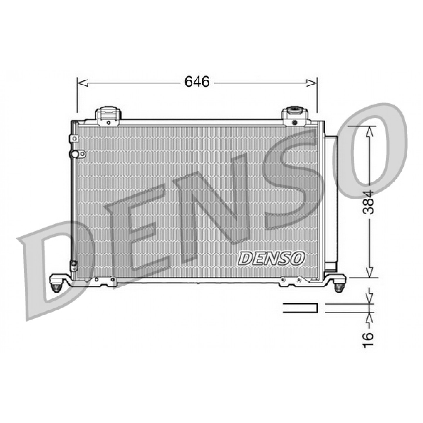 Condensor, airconditioning DENSO DCN50026
