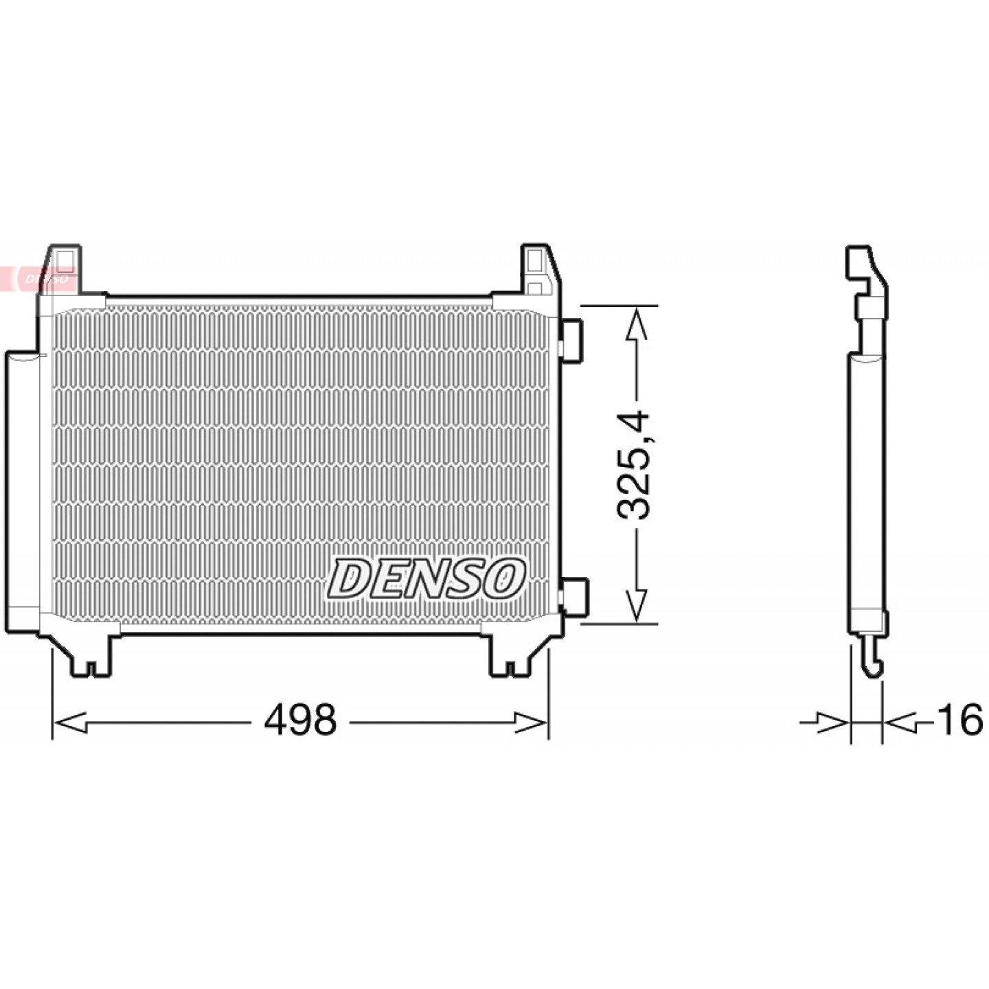Kondensator, Klimaanlage DENSO DCN50028