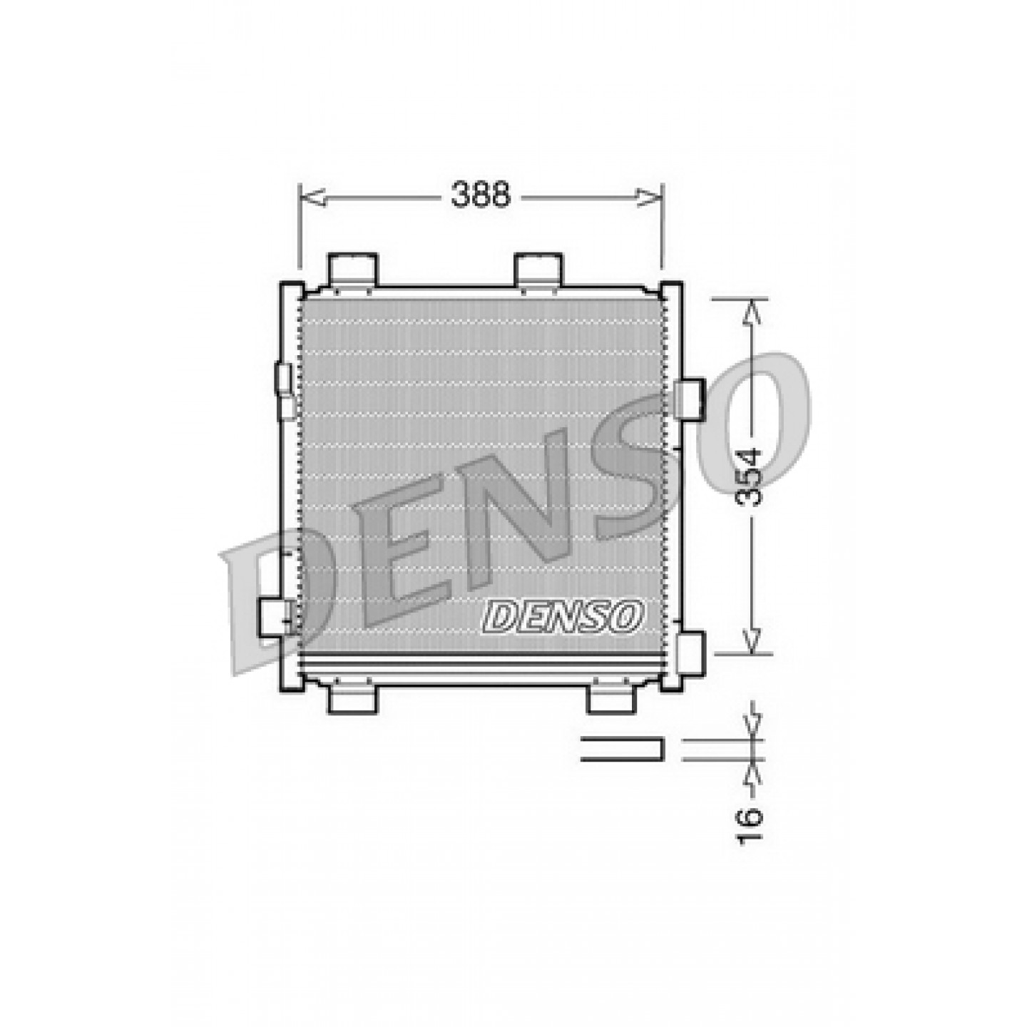 Kondensator, Klimaanlage DENSO DCN50040