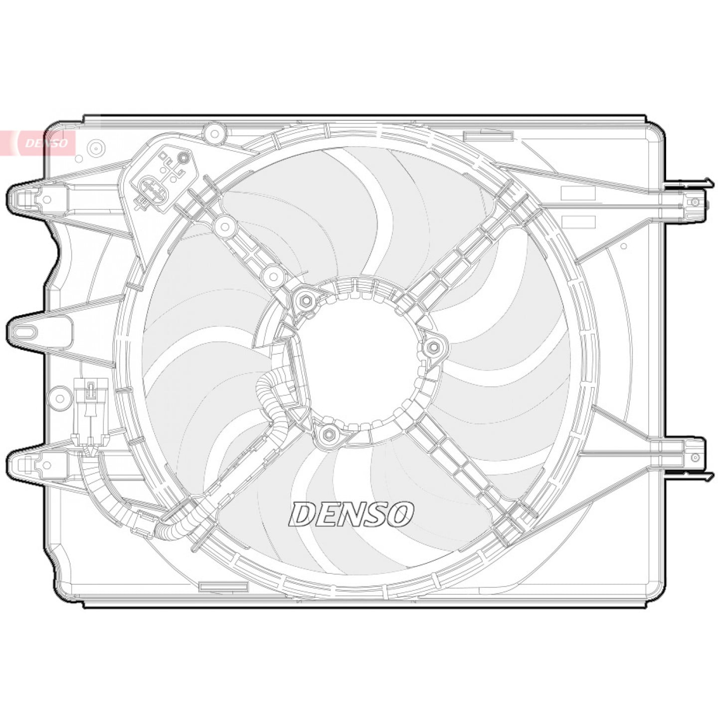 Ventilator, radiator DENSO DER09068