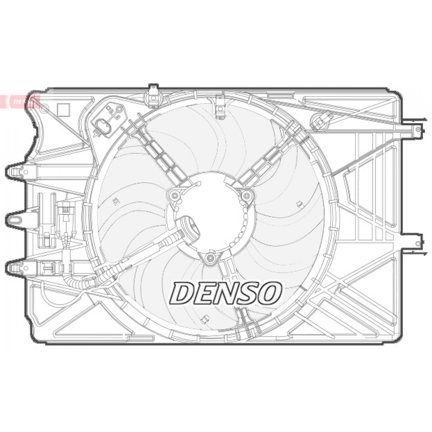 Ventilador, radiador DENSO DER09070