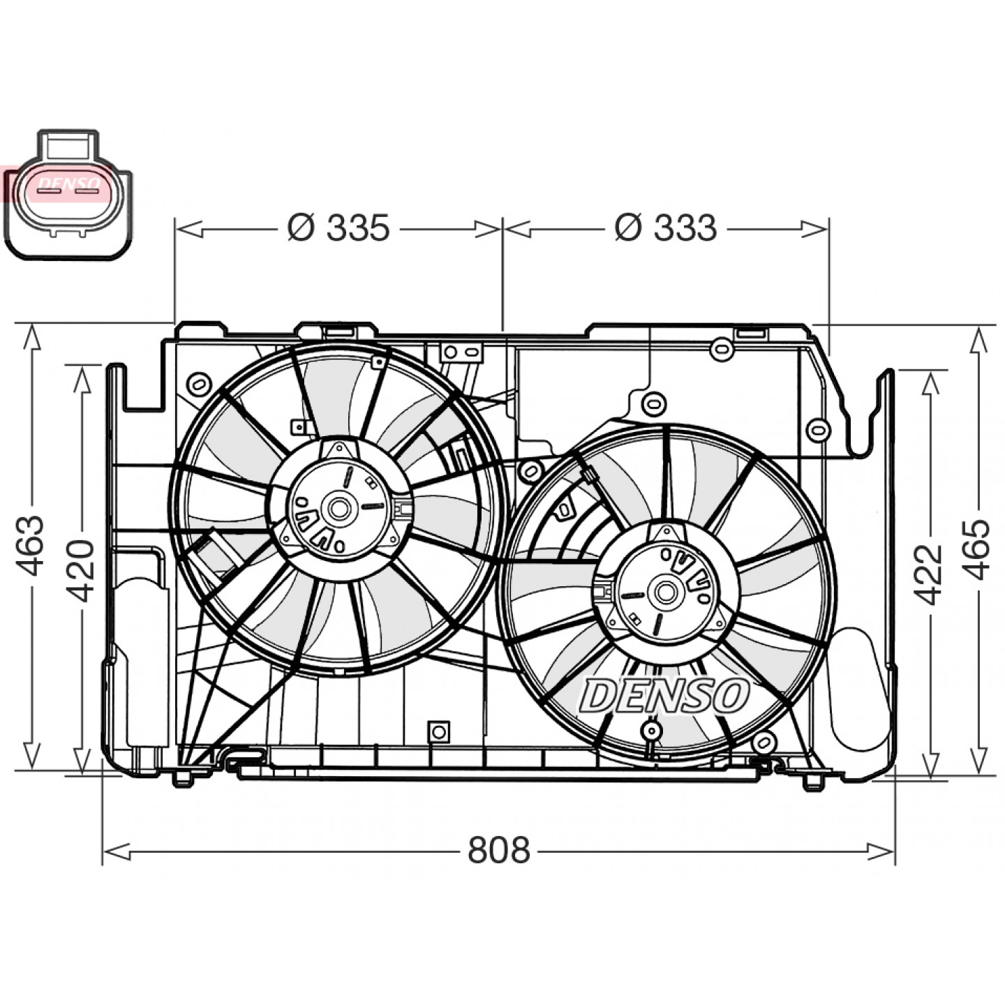 Koelventilatorwiel DENSO DER50002