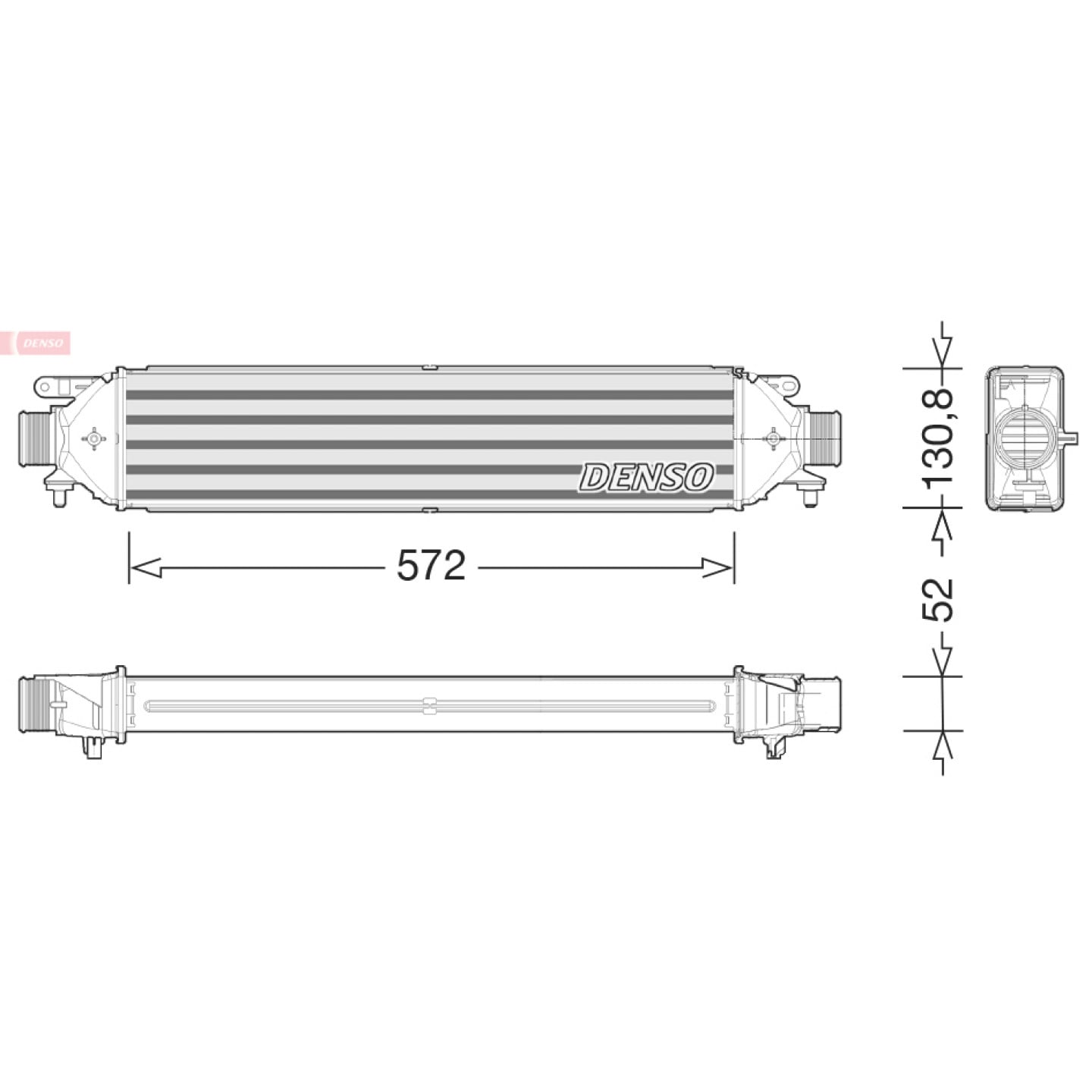 Intercooler, lader DENSO DIT01008