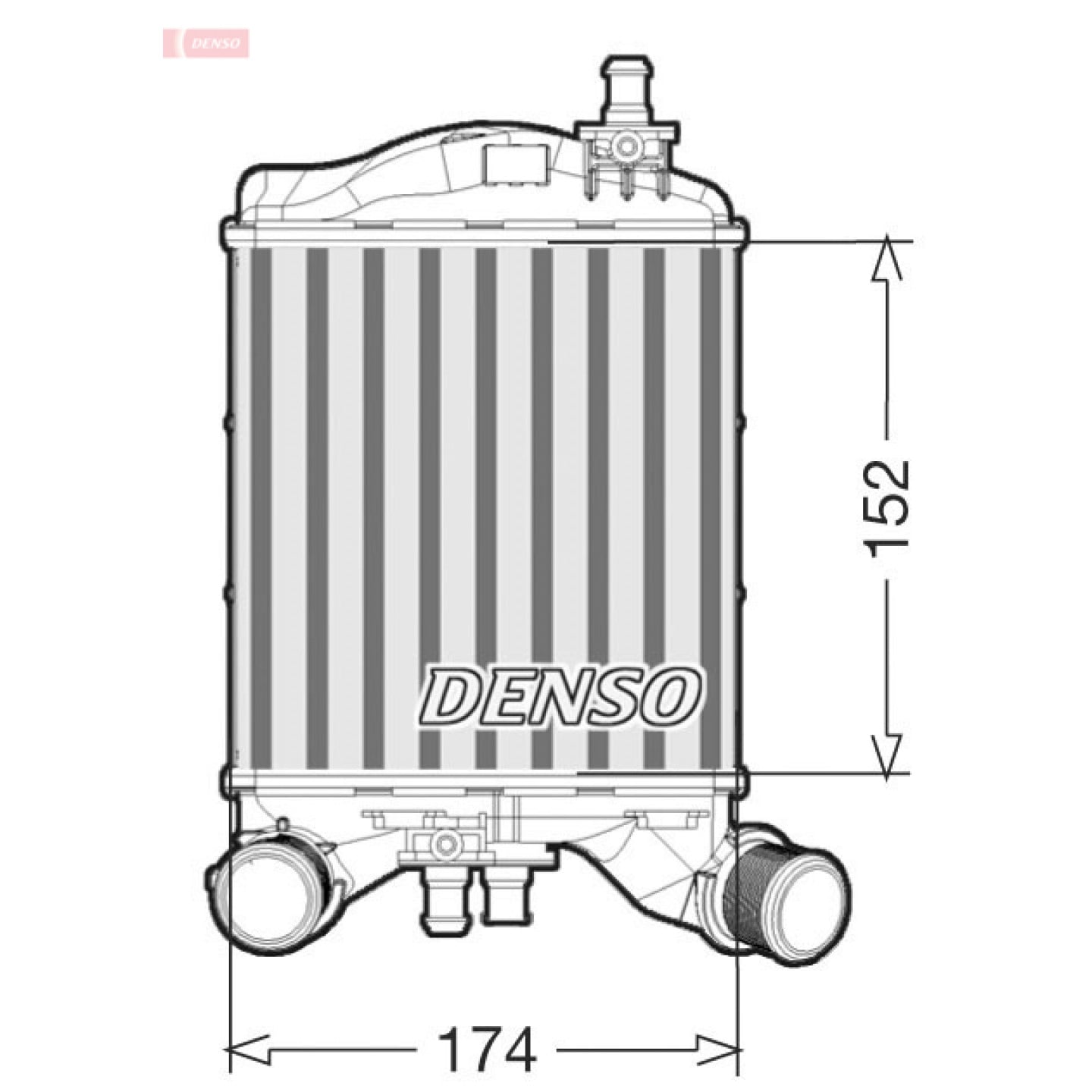 Intercooler, carregador DENSO DIT09111