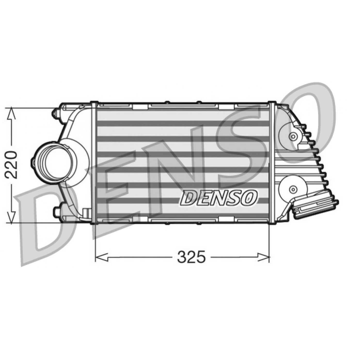 Intercooler, lader DENSO DIT28015