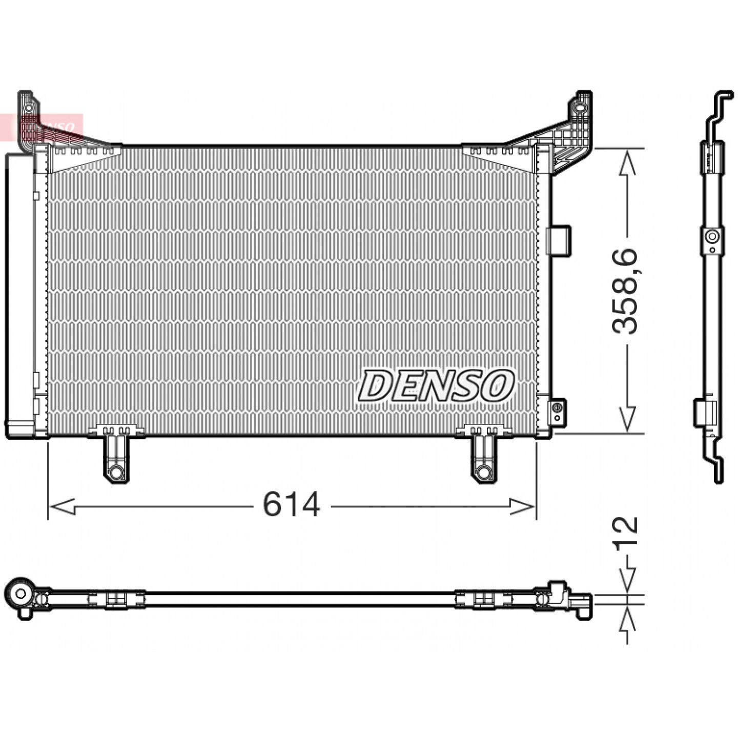 Condenseur, climatisation DENSO DCN36007