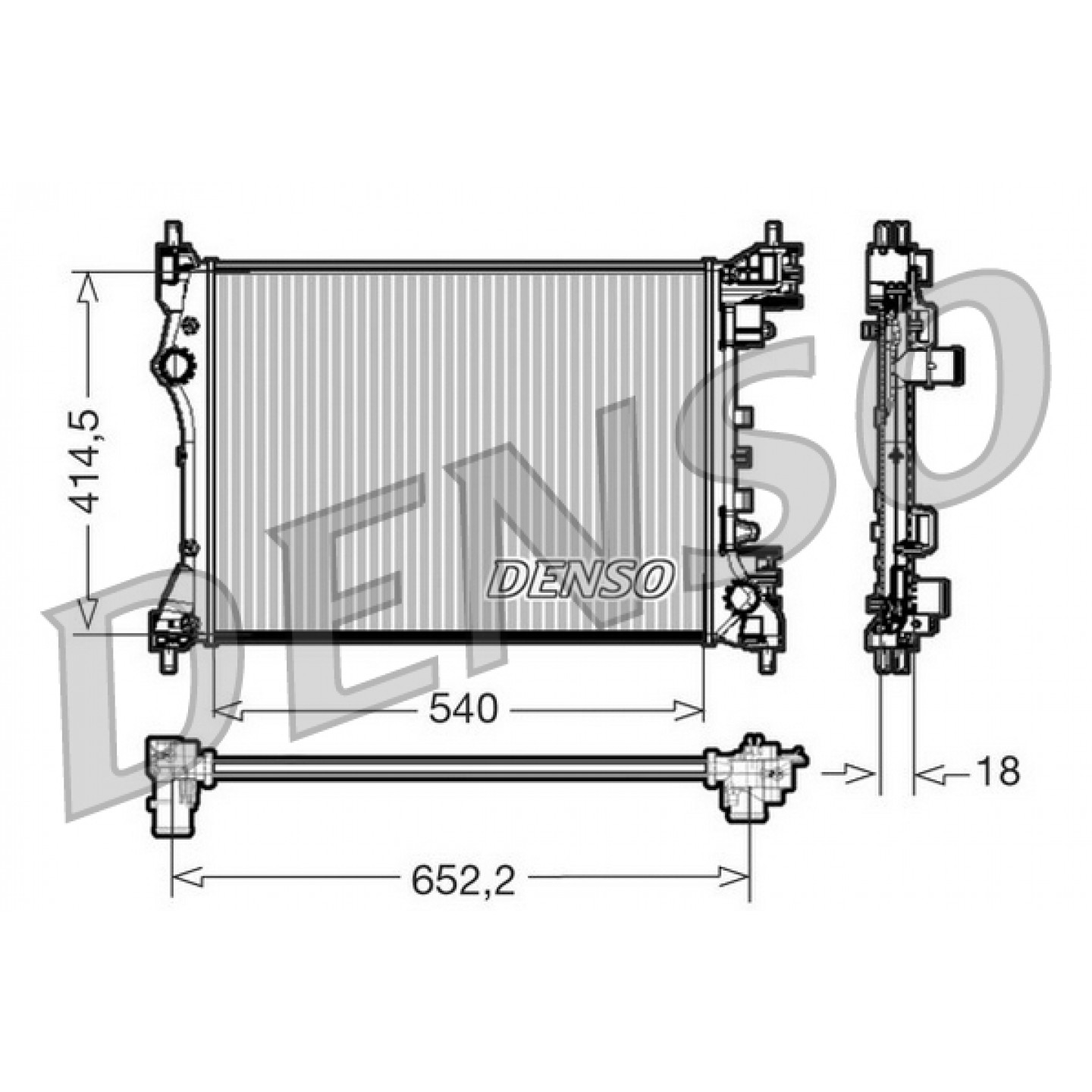 Kühler, Motorkühlung DENSO DRM01005
