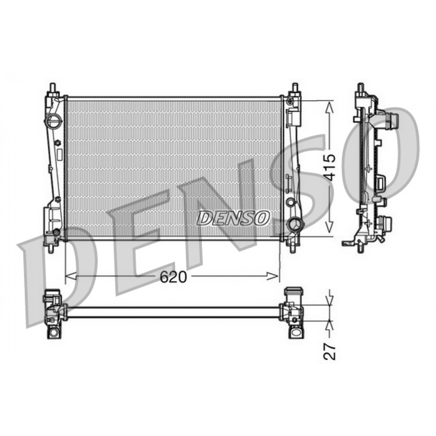 Kühler, Motorkühlung DENSO DRM09110