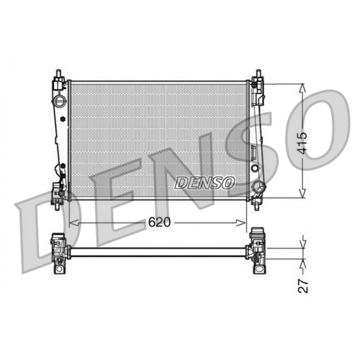 Kühler, Motorkühlung DENSO DRM09111