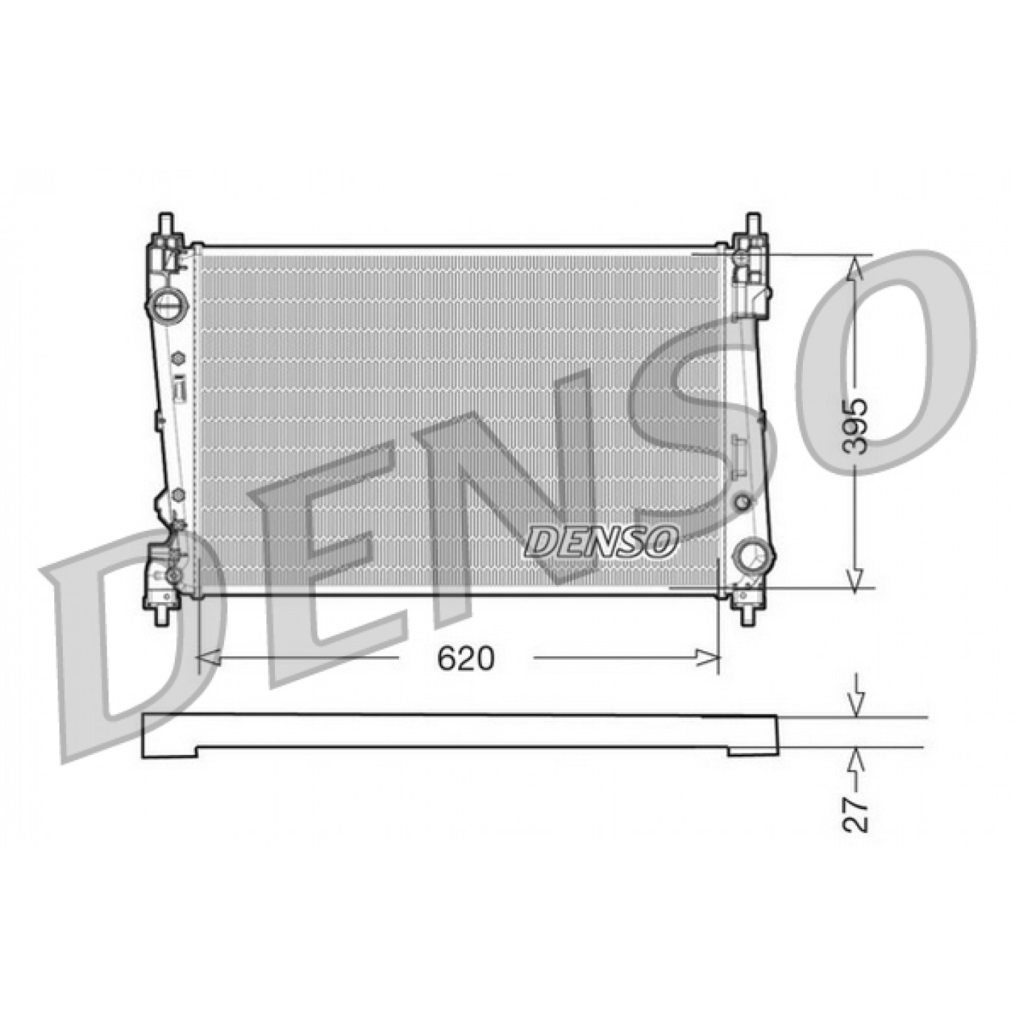 Kühler, Motorkühlung DENSO DRM09112
