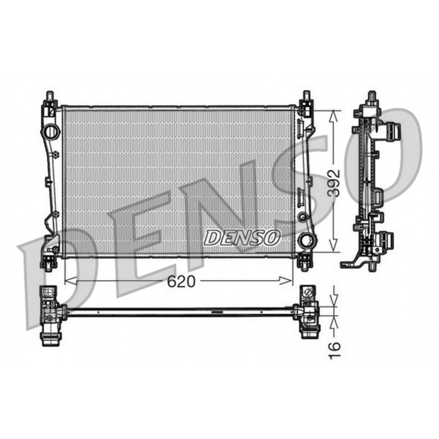 Kühler, Motorkühlung DENSO DRM09113