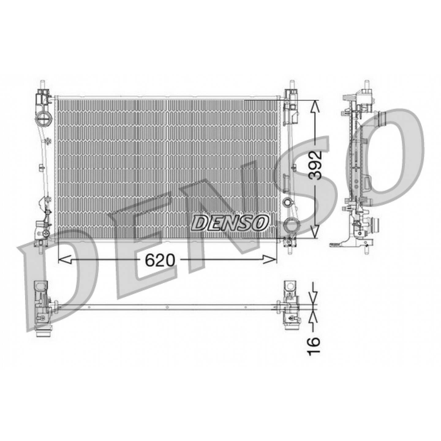 Kühler, Motorkühlung DENSO DRM09115