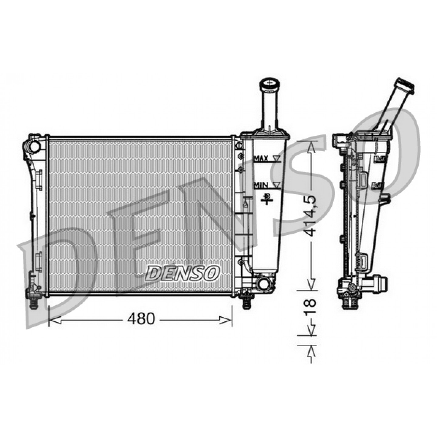 Kühler, Motorkühlung DENSO DRM09161