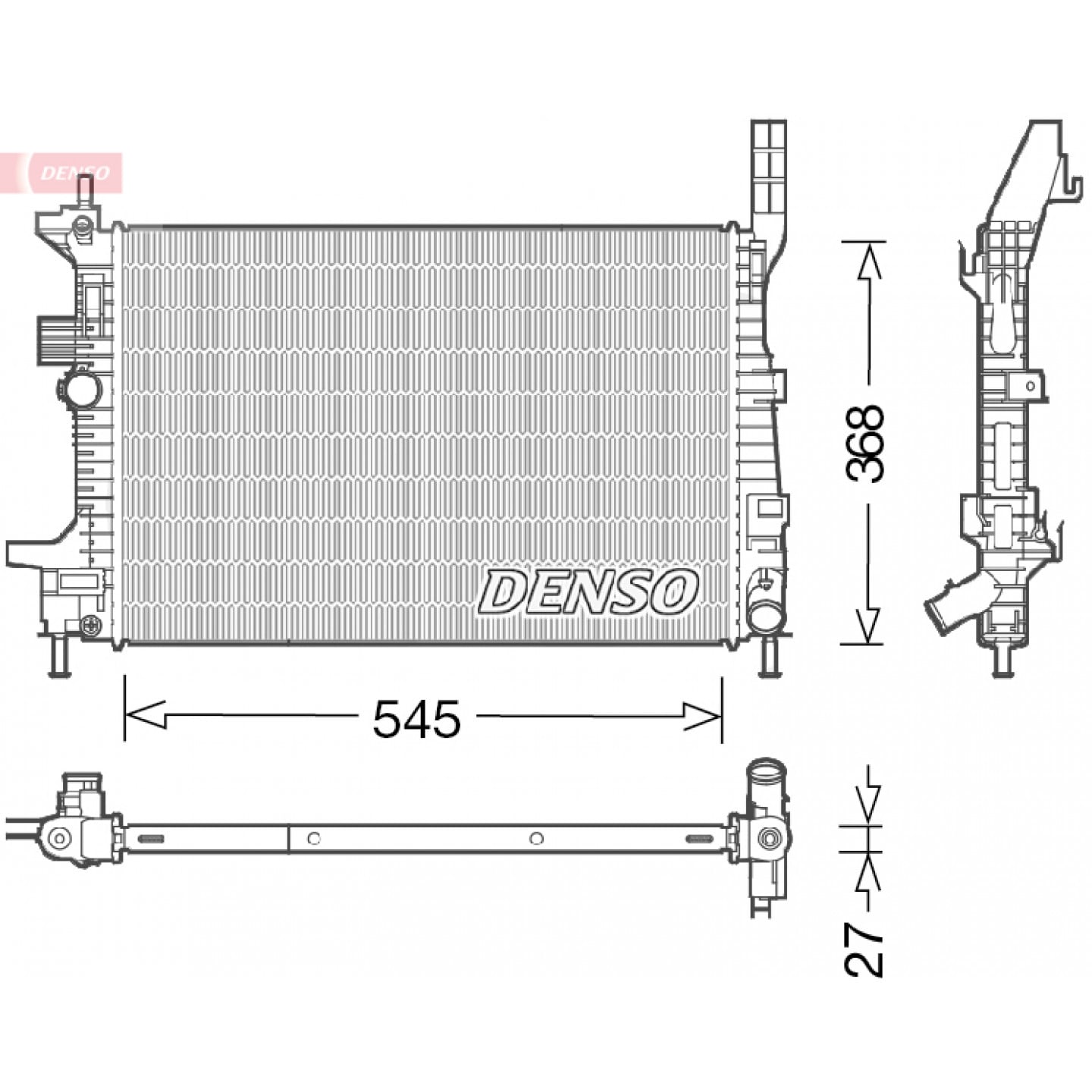 Denso Radiatore, Raffreddamento Motore Drm10029