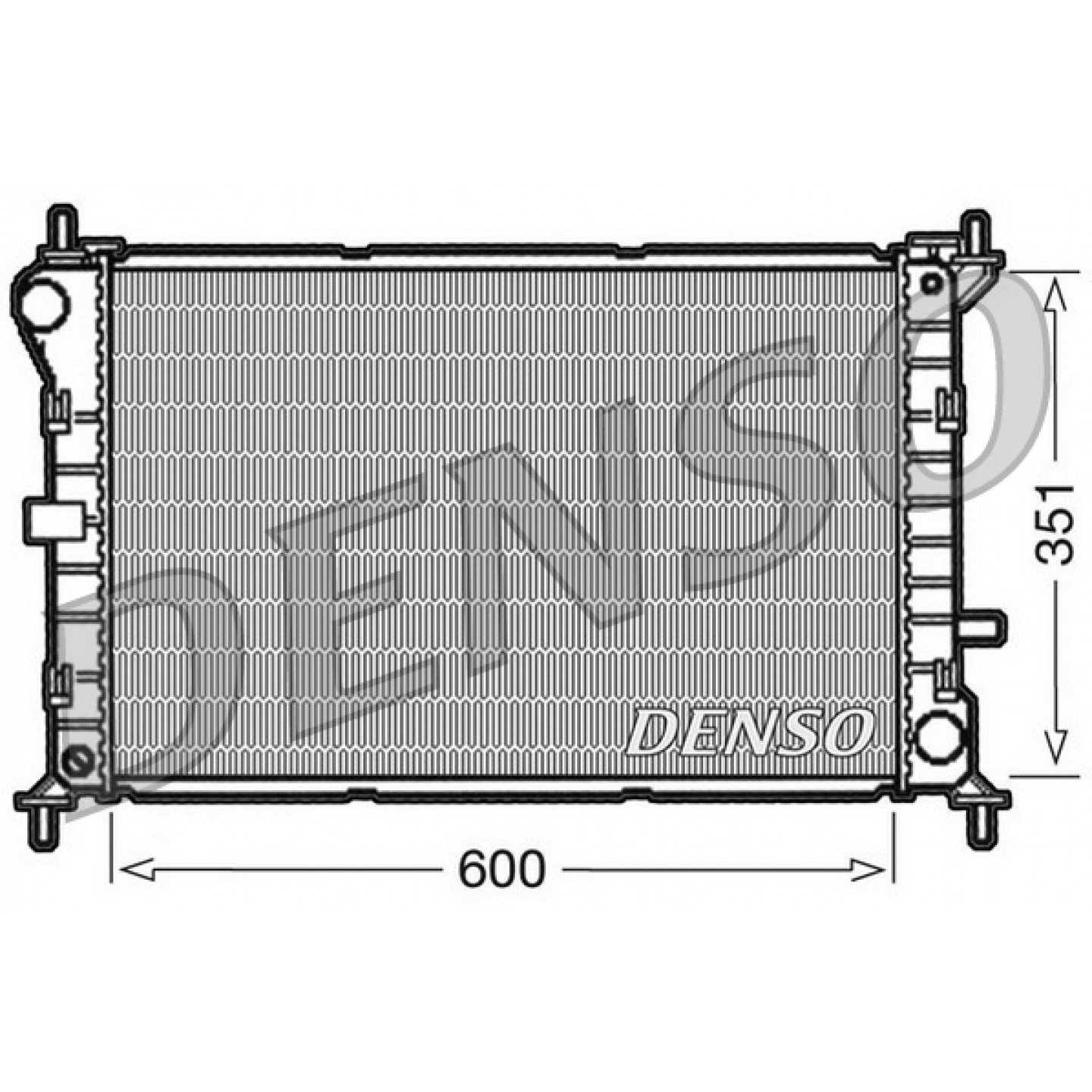 Kühler, Motorkühlung DENSO DRM10051